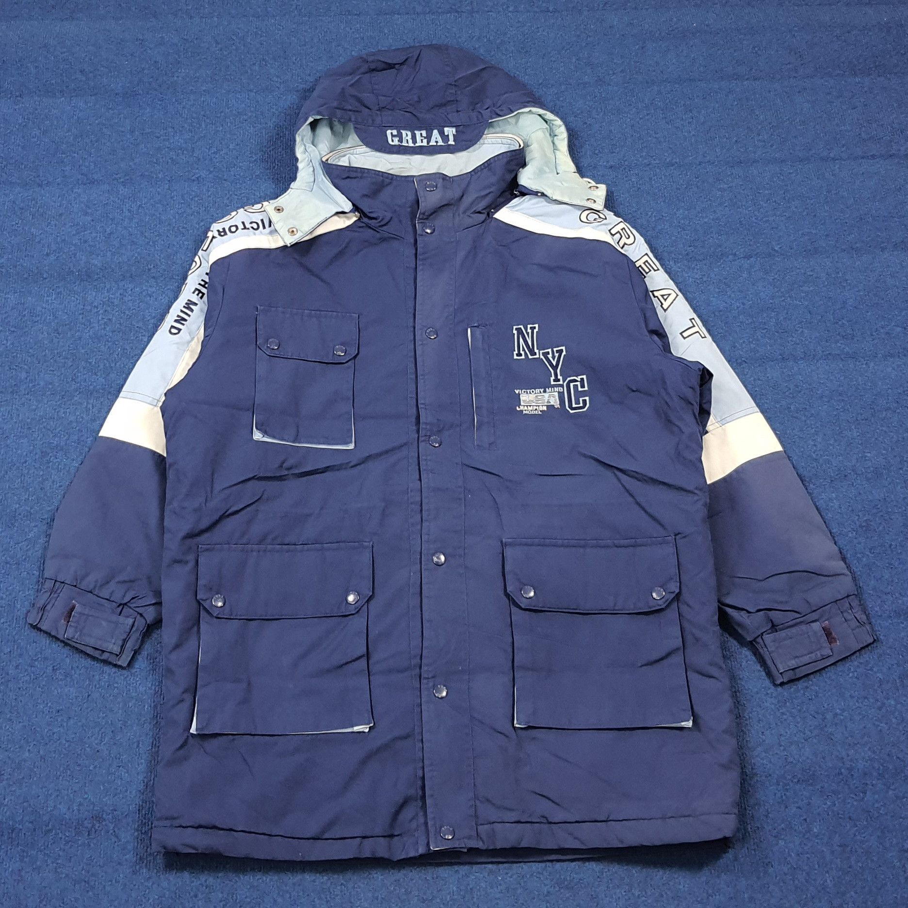 Vintage Vtg 90s GQford Club Team Sport Parka Jacket NYC C284N4 Size US L / EU 52-54 / 3 - 4 Thumbnail