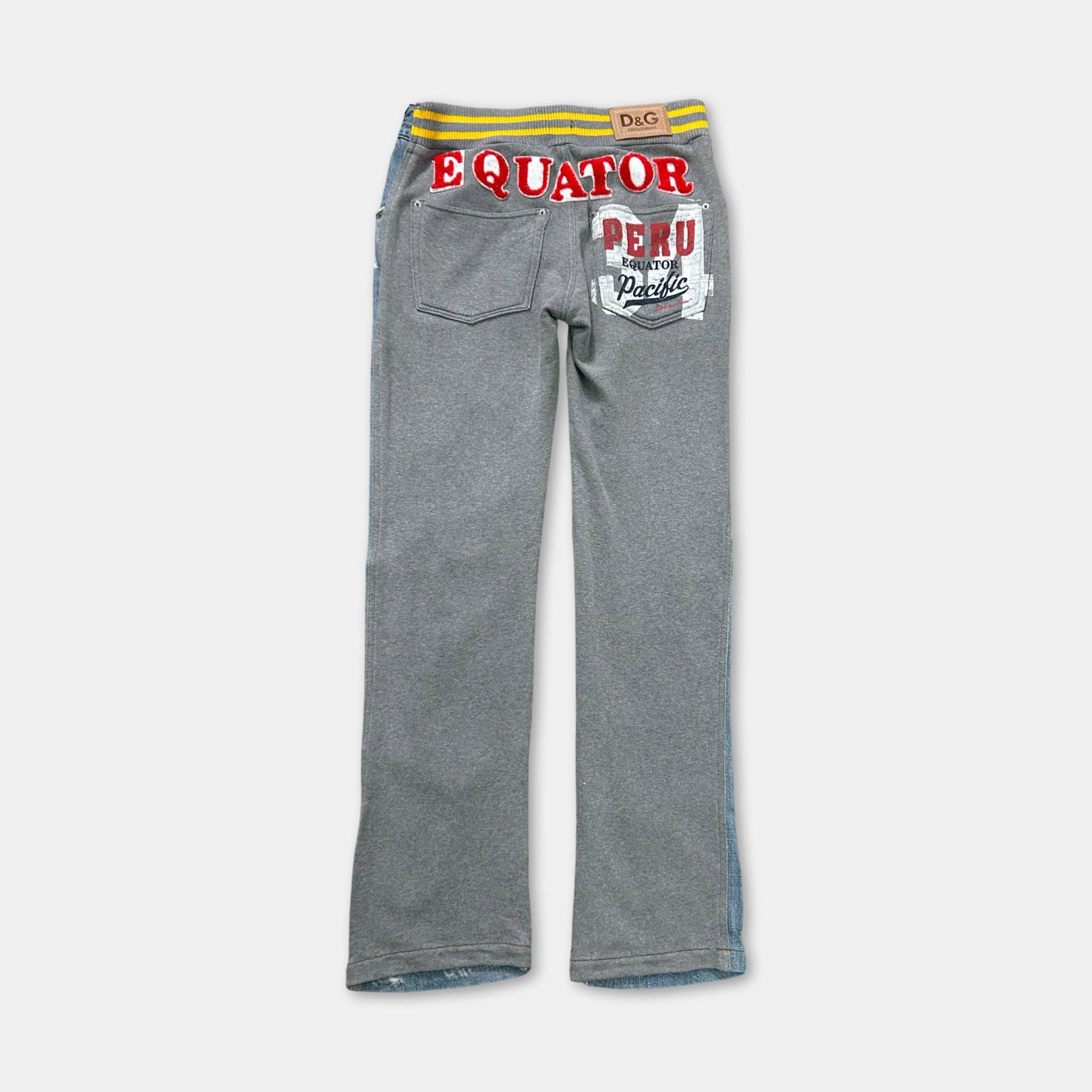 Dolce & Gabbana Dolce & Gabbana Hybrid Distressed Denim and Fleece Pants Size US 28 / EU 44 - 5 Thumbnail
