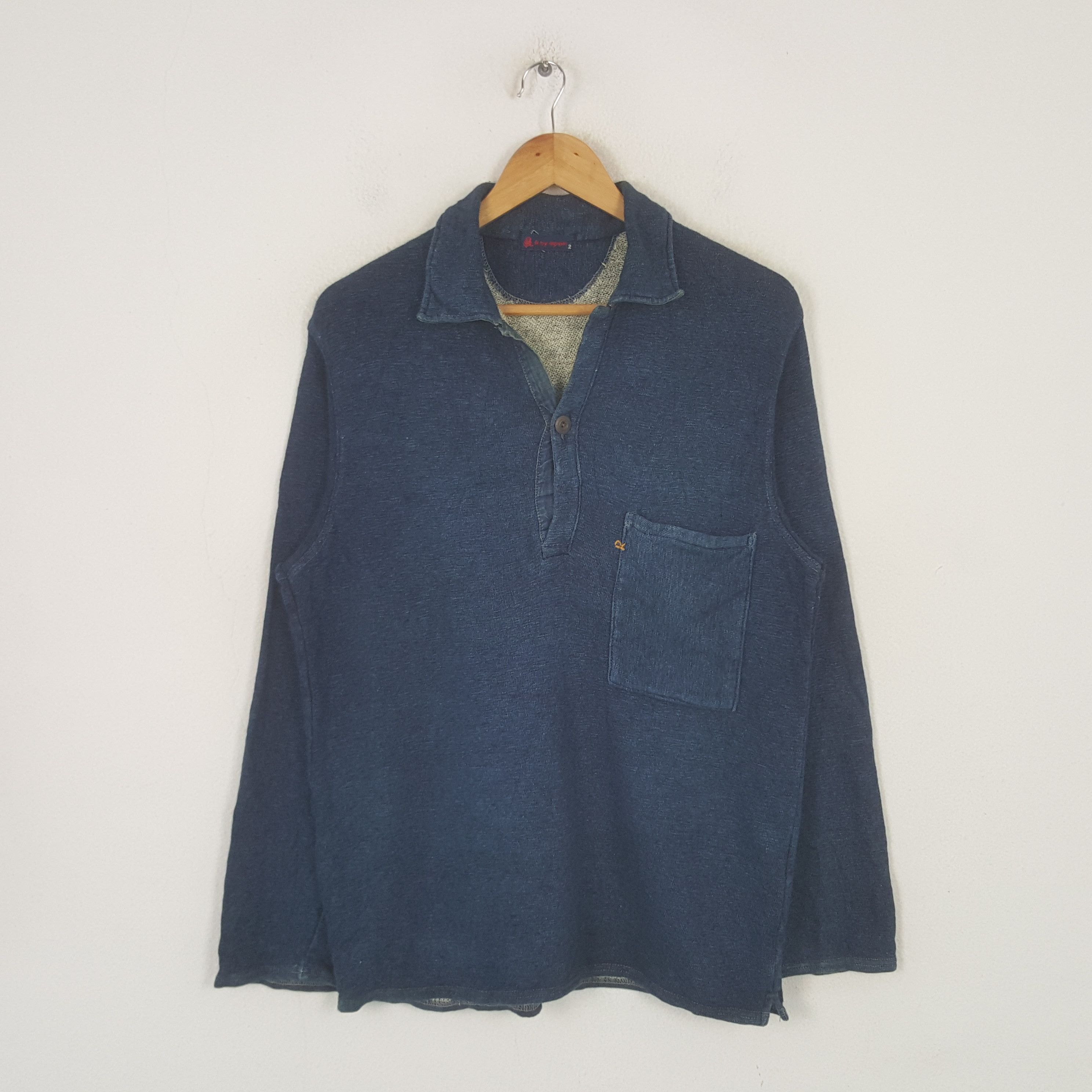 45rpm Vintage R by 45rpm Japanese Brand Collared Shirt C294N55 Size US L / EU 52-54 / 3 - 1 Thumbnail