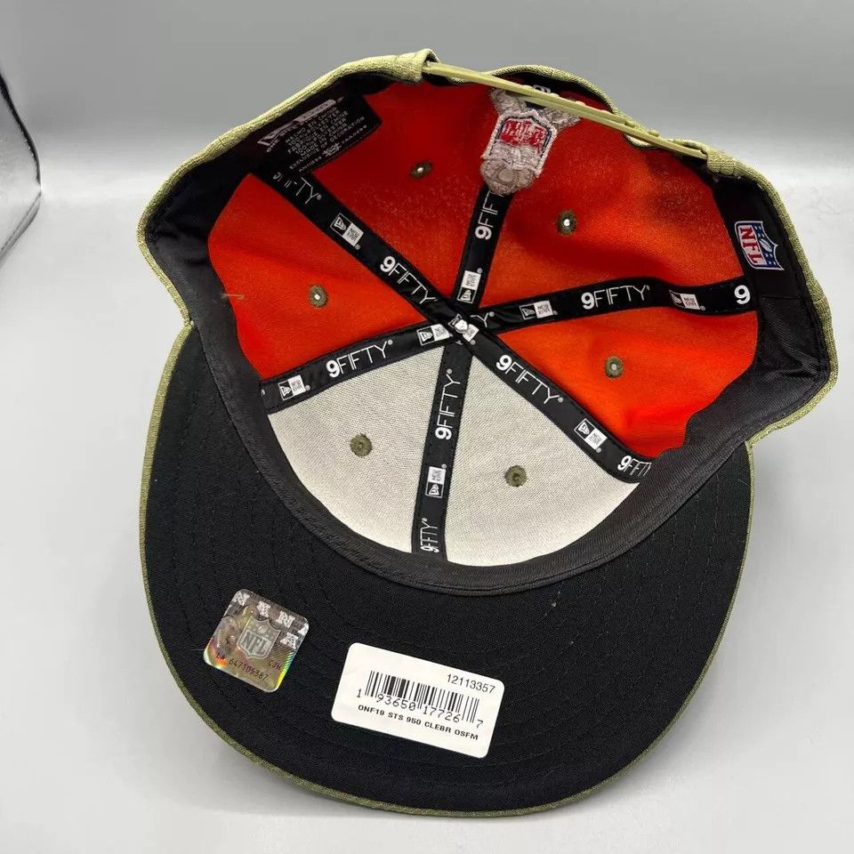 New Era Cleveland Browns Hat Men Salute to Service Snap Back Cap New Size ONE SIZE - 3 Thumbnail