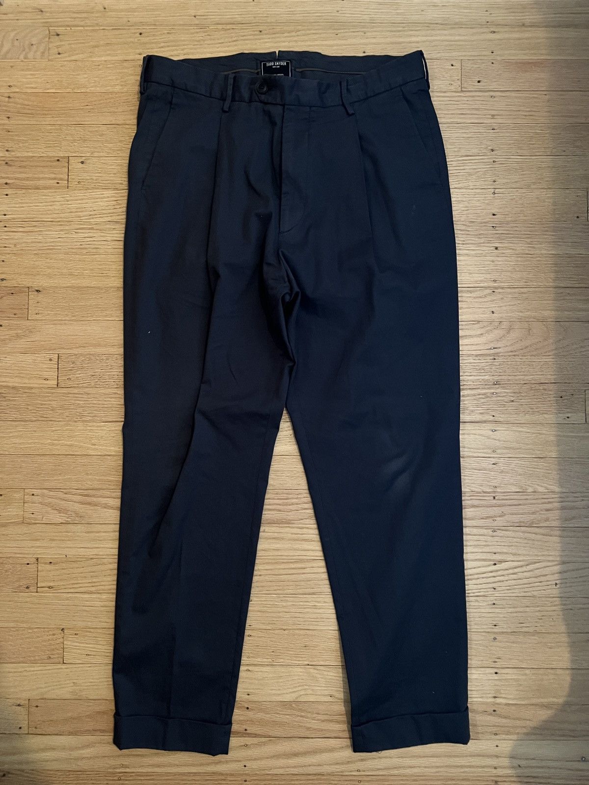 Todd Snyder Todd Snyder Madison pleated pants Navy 33x30 | Grailed