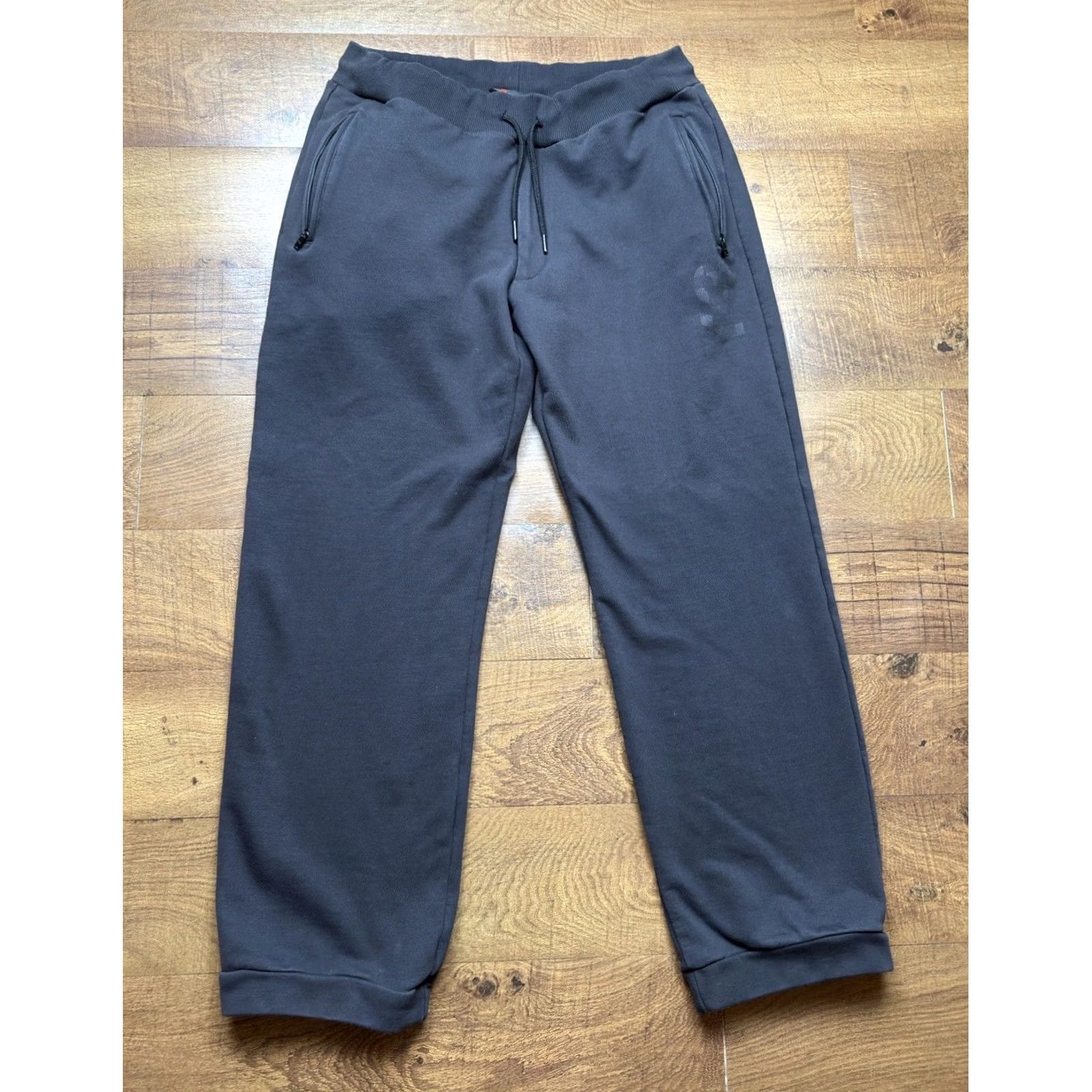 Adidas VINTAGE Adidas Y-3 Yohji Yamamoto Terry Heavyweight Sweatpants Men’s 2XL Black Size US 39 - 2 Thumbnail