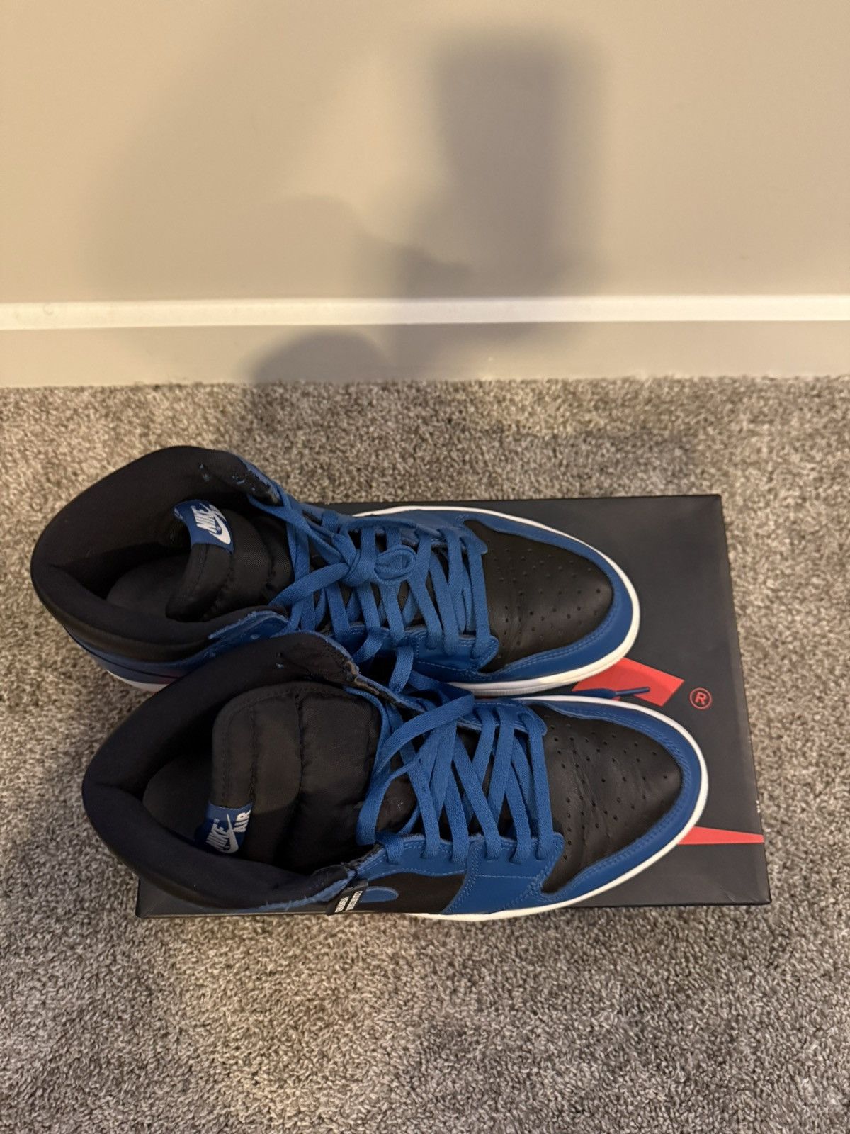 Jordan Brand Air Jordan 1 Retro High OG “Blue Marina” Size US 12 / EU 45 - 6 Thumbnail