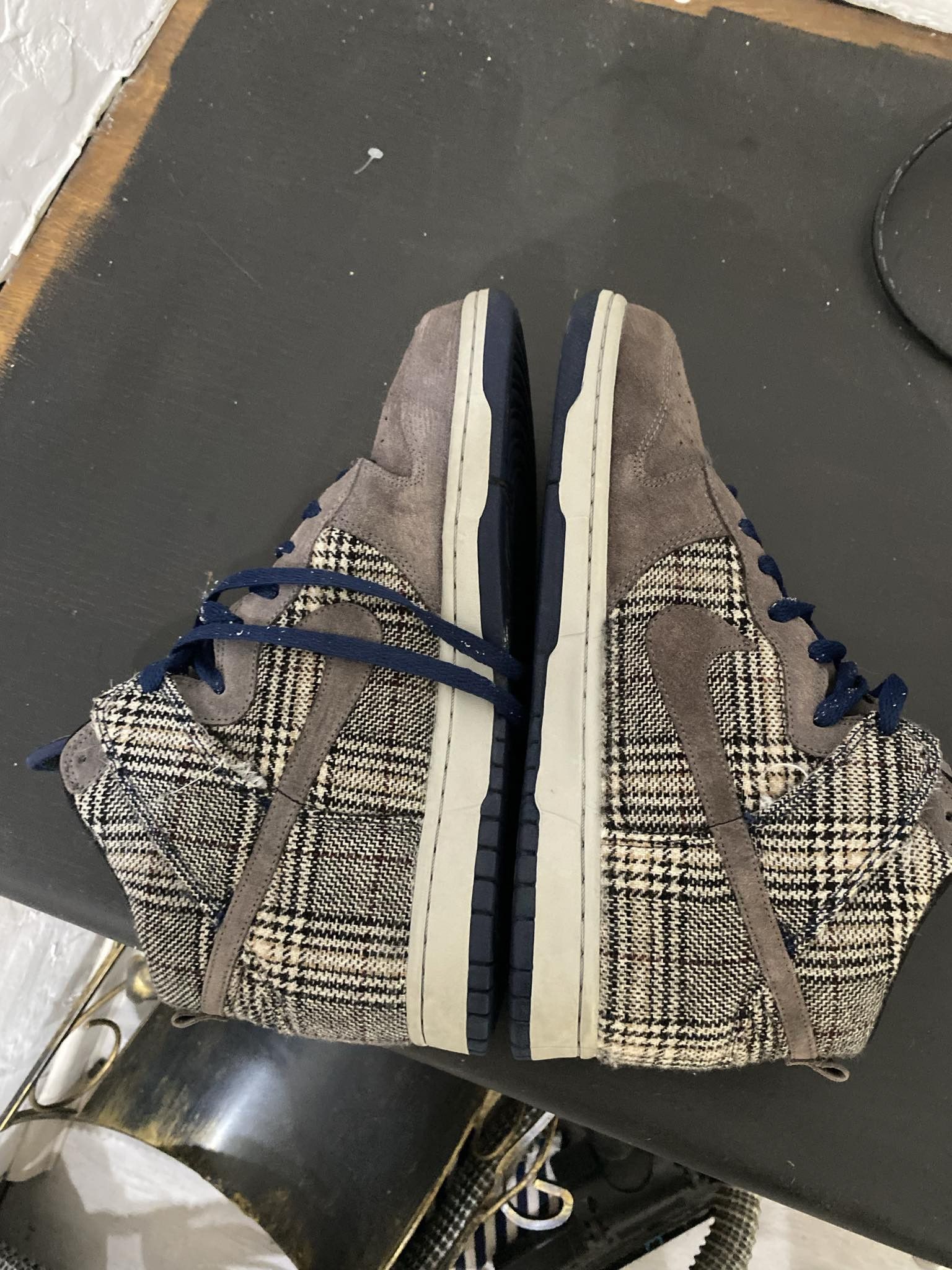 Japanese Brand × Nike × Vintage Nike dunk high tweed pack vintage y2k 90s Size US 10.5 / EU 43-44 - 5 Thumbnail