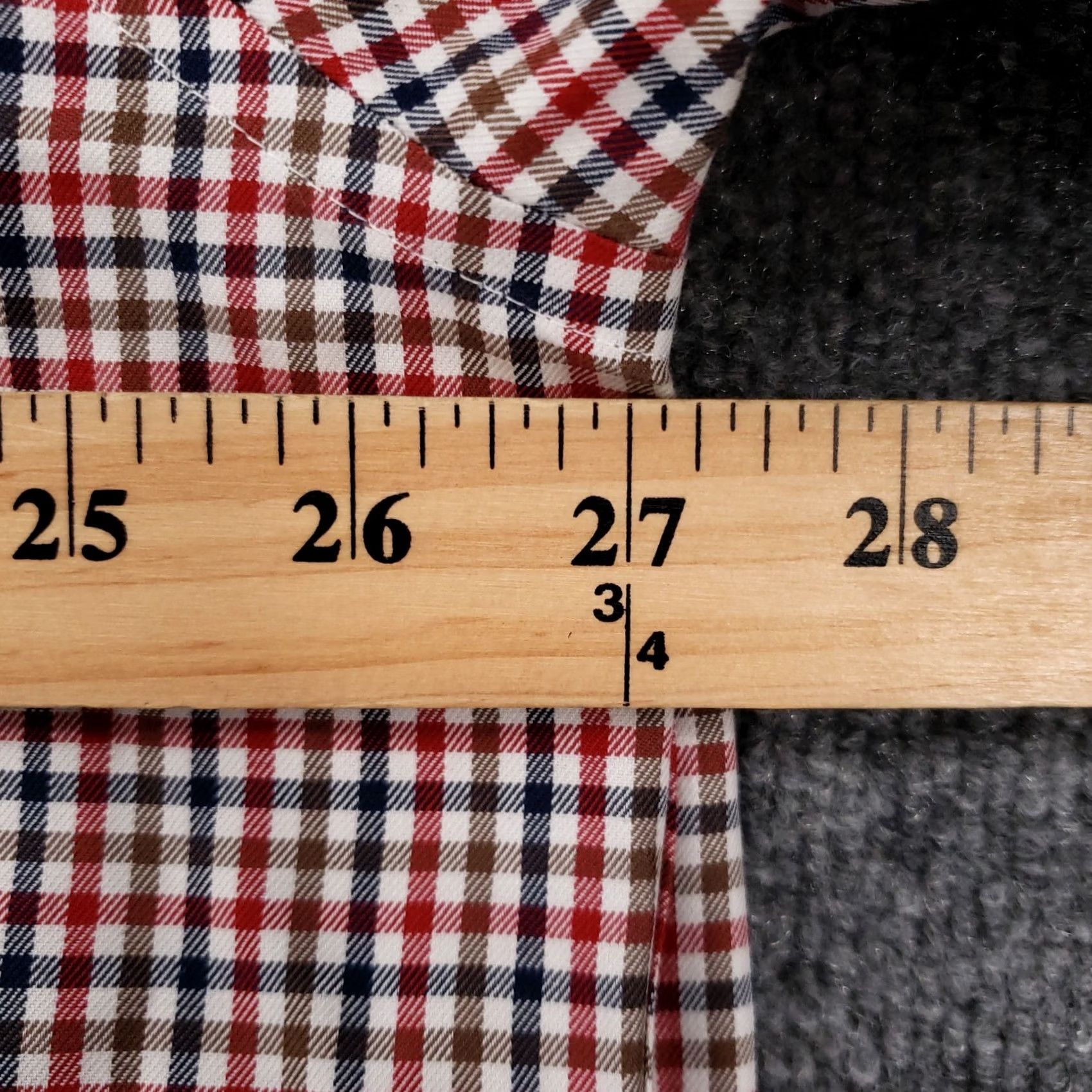 Brooks Brothers Brooks Brothers Shirt Men XL Red Plaid Button Up Long Sleeve Non Iron Size 46R - 5 Thumbnail