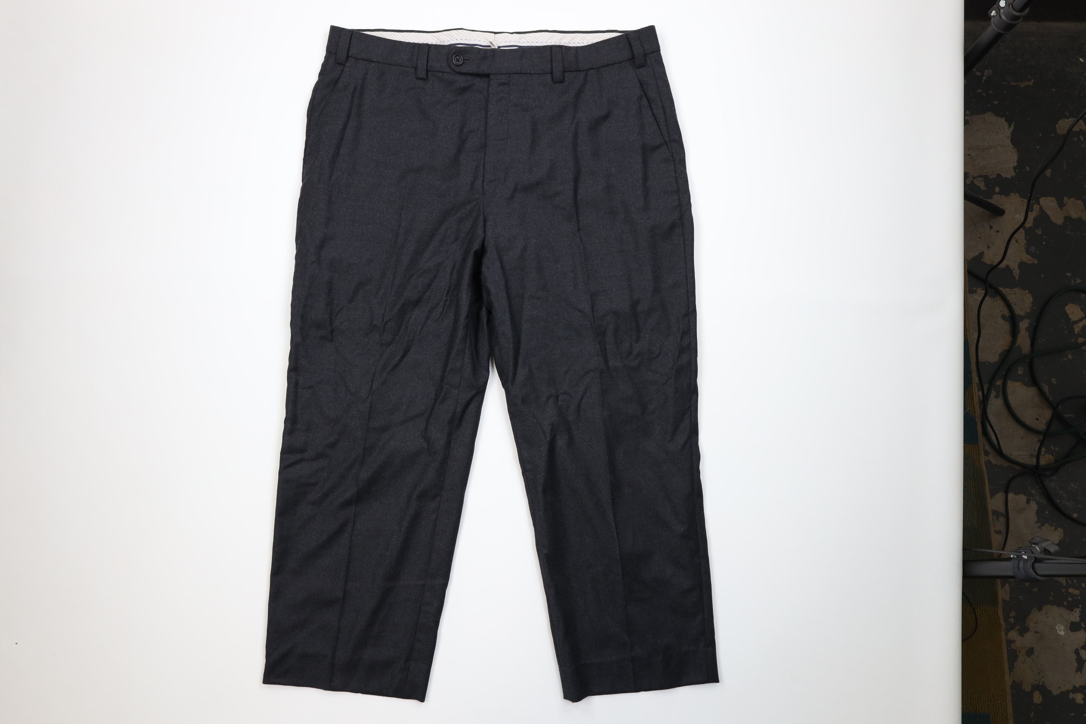 Vintage 90s Y2K Streetwear Wide Leg Chino Pants Gray