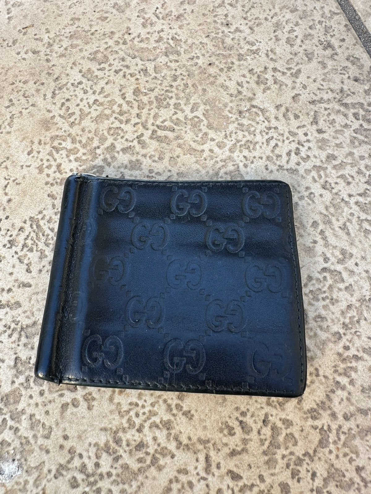 Gucci Gucci Monogram Leather Black Wallet Size ONE SIZE - 2 Thumbnail