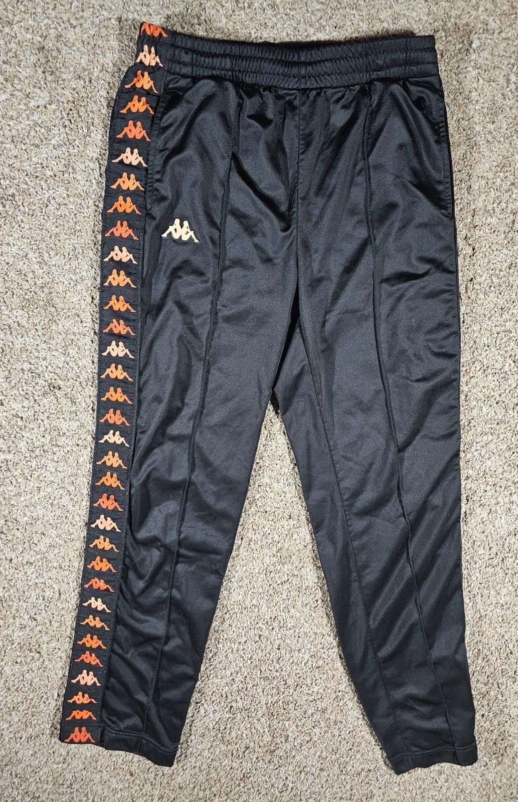Kappa Kappa Back2back Women Logo Black Straight Fit Sweatpants M Size 32" / US 10 / IT 46 - 1 Thumbnail