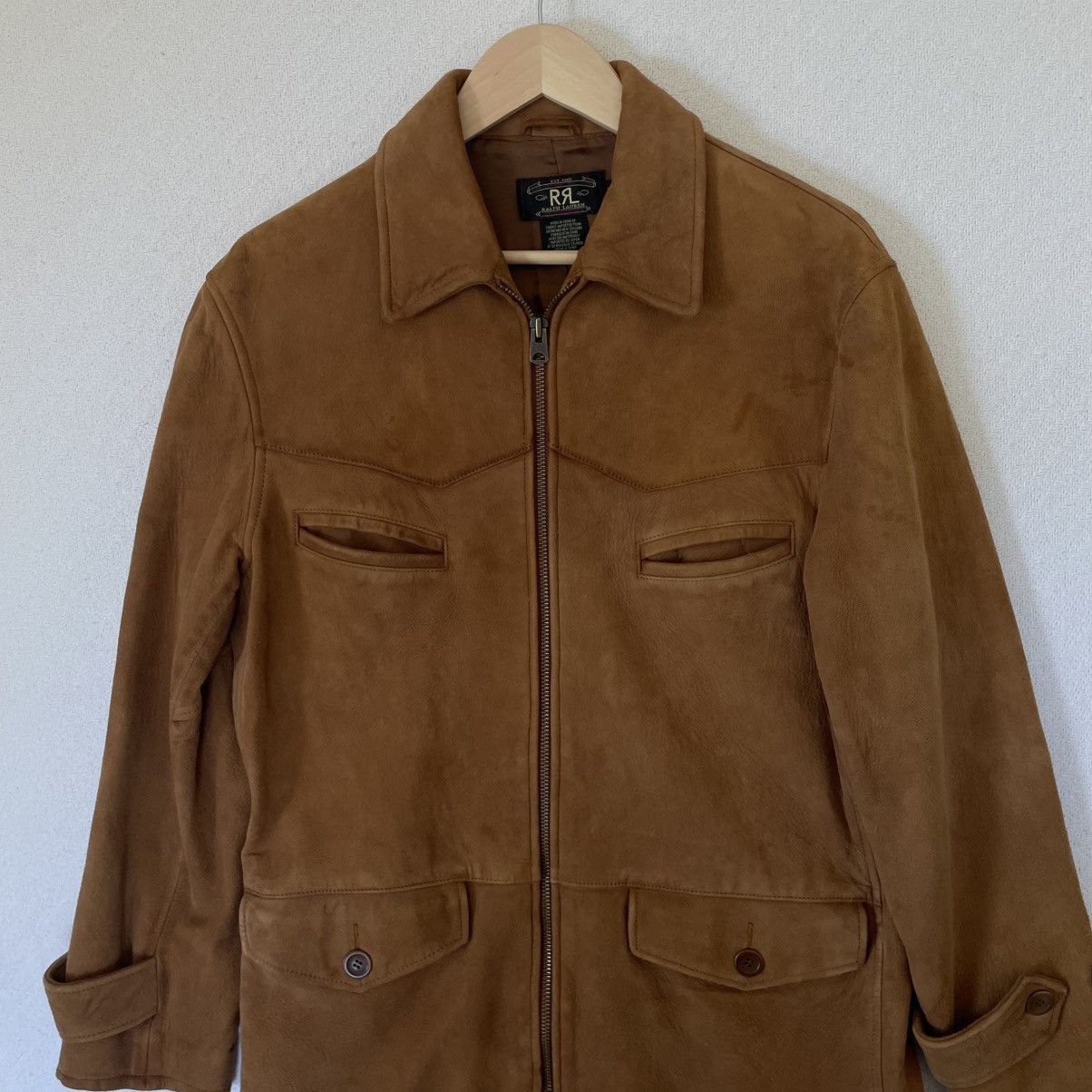 Ralph Lauren RRL Double RL Soft Lamb Suede Leather Jacket Western Safari Size US M / EU 48-50 / 2 - 3 Thumbnail