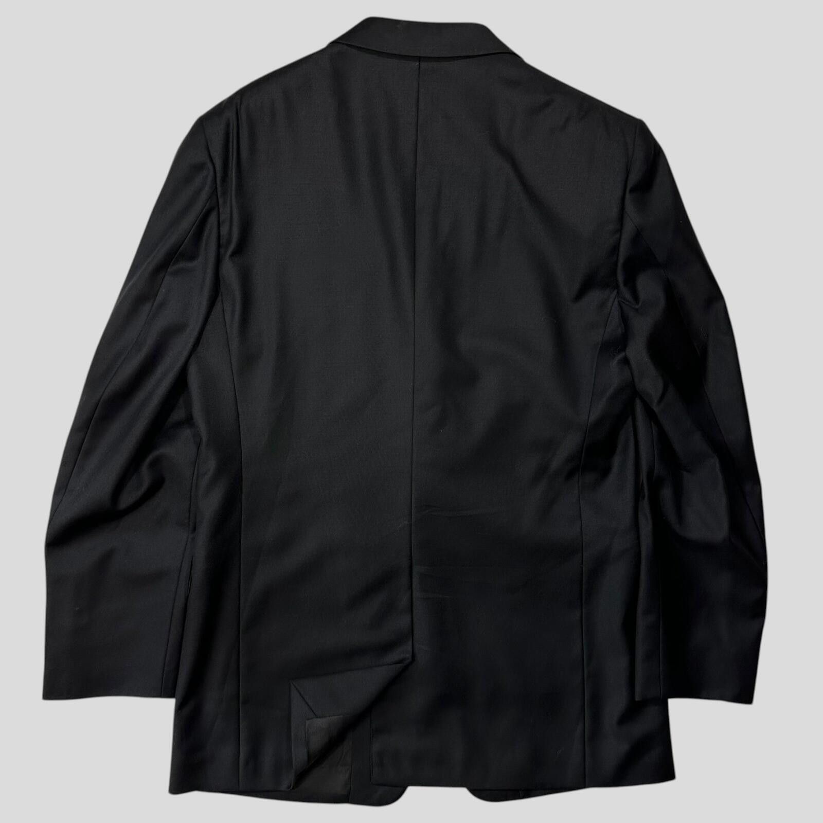 Prada Prada 00’s Virgin Wool Black Suit Blazer + Trousers - M/L Size 50R - 5 Thumbnail