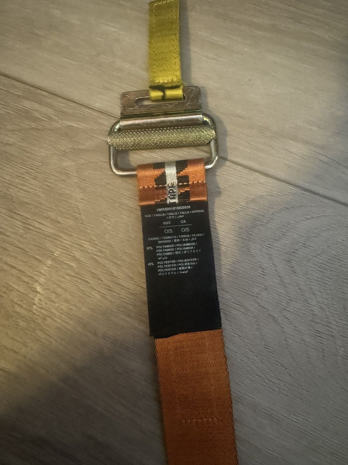 Heron Preston heron preston caution tape belt Size ONE SIZE - 3 Thumbnail