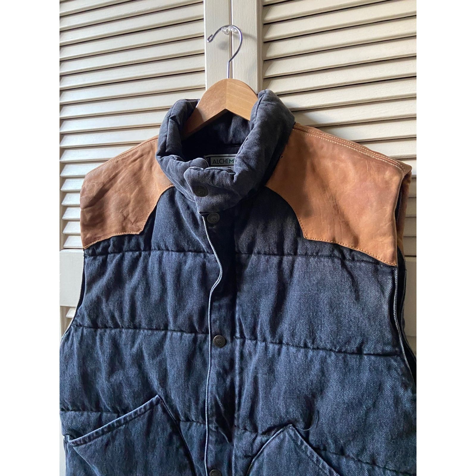 Alchemist × Guess RARE Alchemist Guess Jean Octopus Puffer Vest Jacket Leather Size US M / EU 48-50 / 2 - 5 Thumbnail
