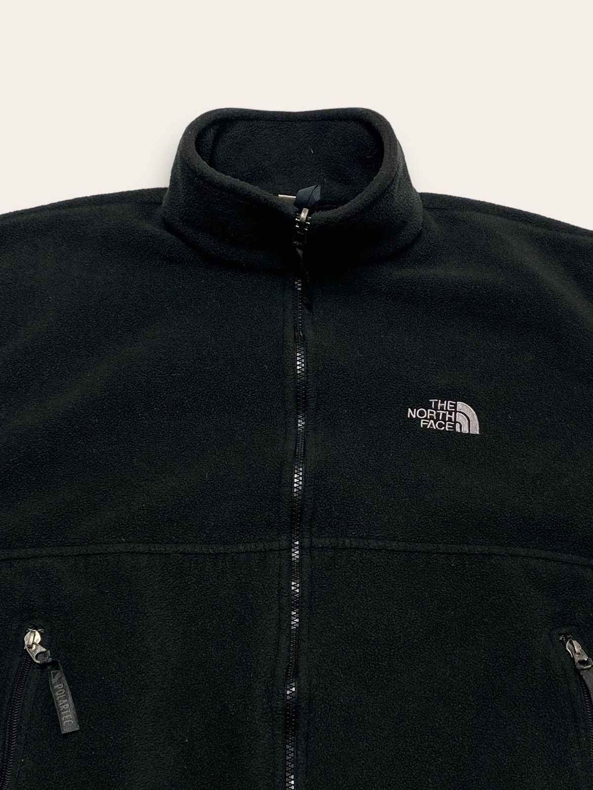 The North Face 00s Vintage THE NORTH FACE Black Fleece Vest Polartec y2k Size US XL / EU 56 / 4 - 2 Thumbnail
