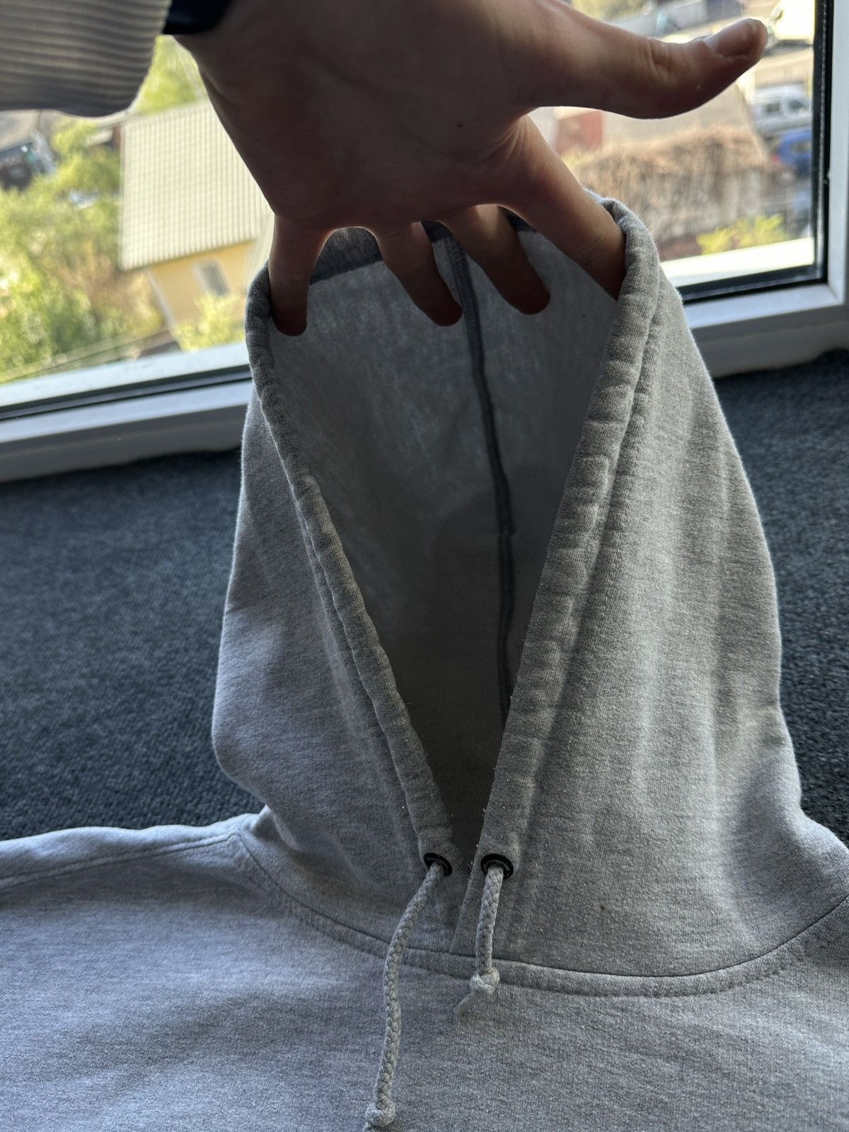 Vintage NEBRASKA HUSKERS 🚨 MEN GRAY BOXY HOODIE BIG LOGO Size US L / EU 52-54 / 3 - 9 Thumbnail