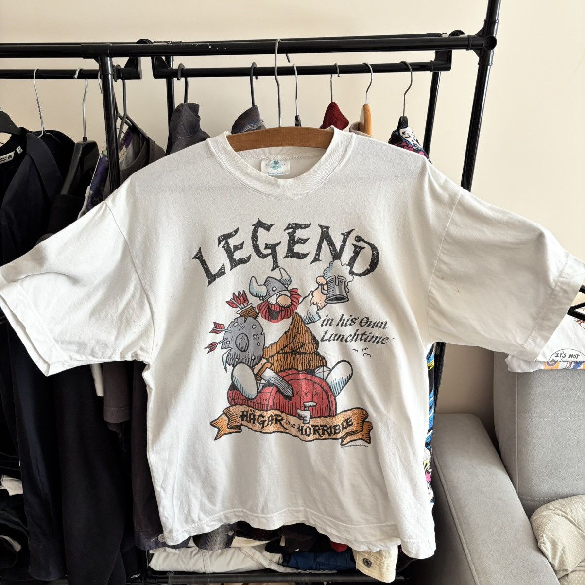 Vintage Vintage 1987 Boxy Legend T-Shirt Grunge Punk ERD Style Size US M / EU 48-50 / 2 - 1 Thumbnail