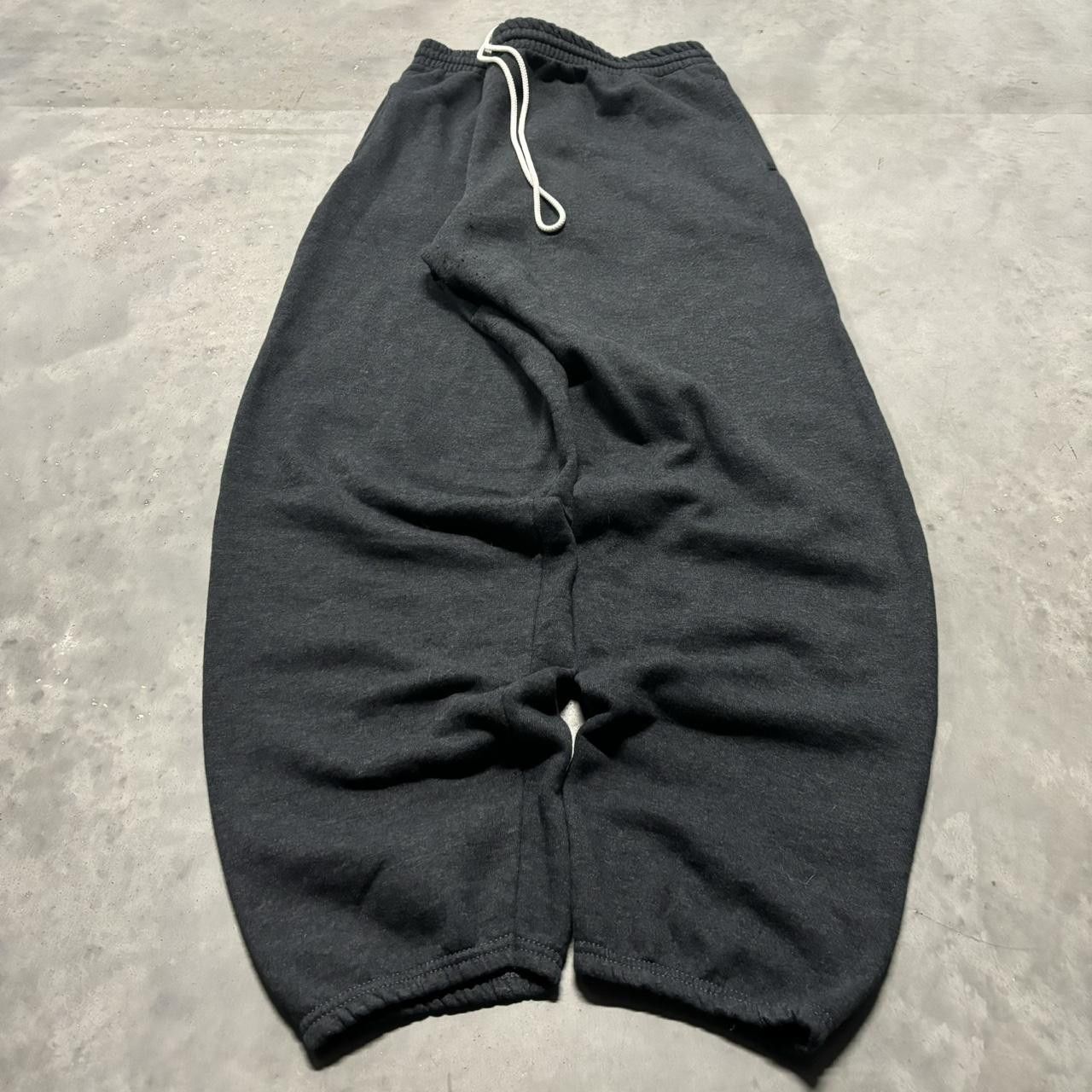 Japanese Brand × Vintage Crazy Vintage Y2K/2000s Baggy Dark Grey Skater Grunge Sweatpants! Size US 36 / EU 52 - 3 Thumbnail