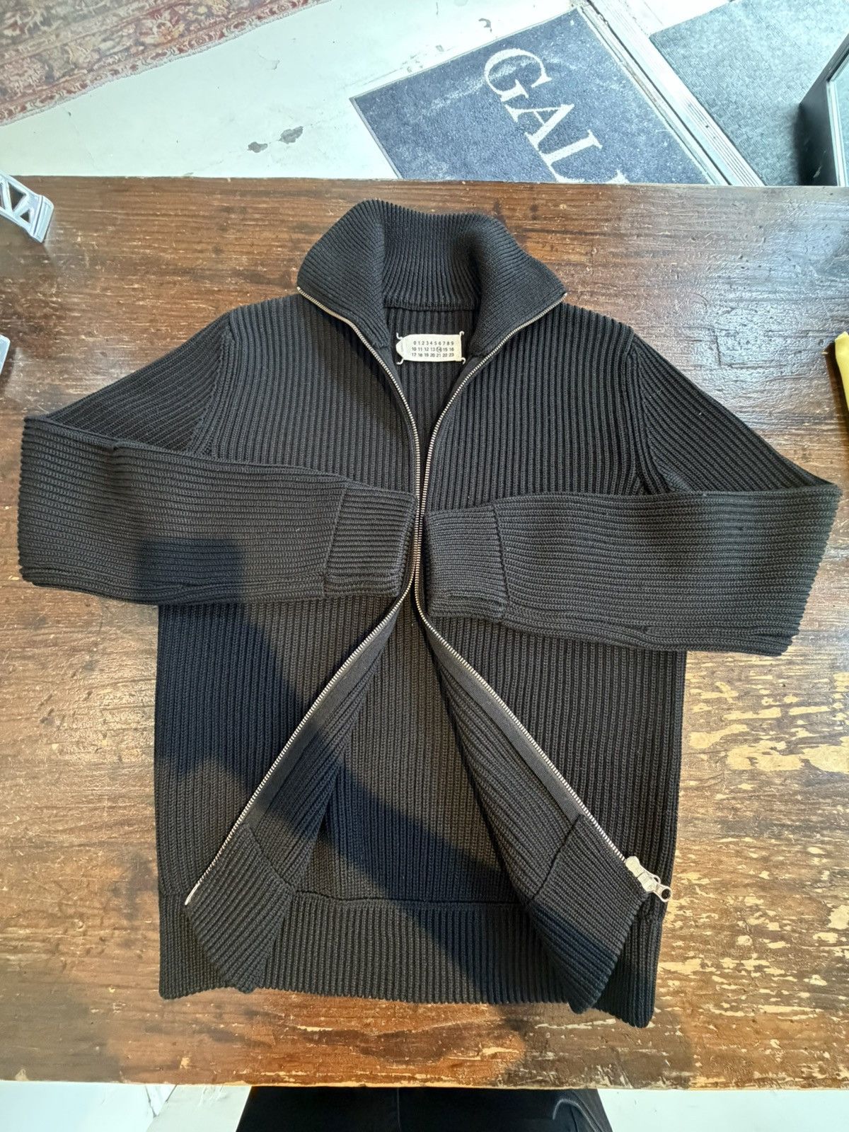 Maison Margiela ✨ Maison Margiela- Iconic Ribbed Knit Driver’s Jacket ✨ Size US S / EU 44-46 / 1 - 7 Thumbnail