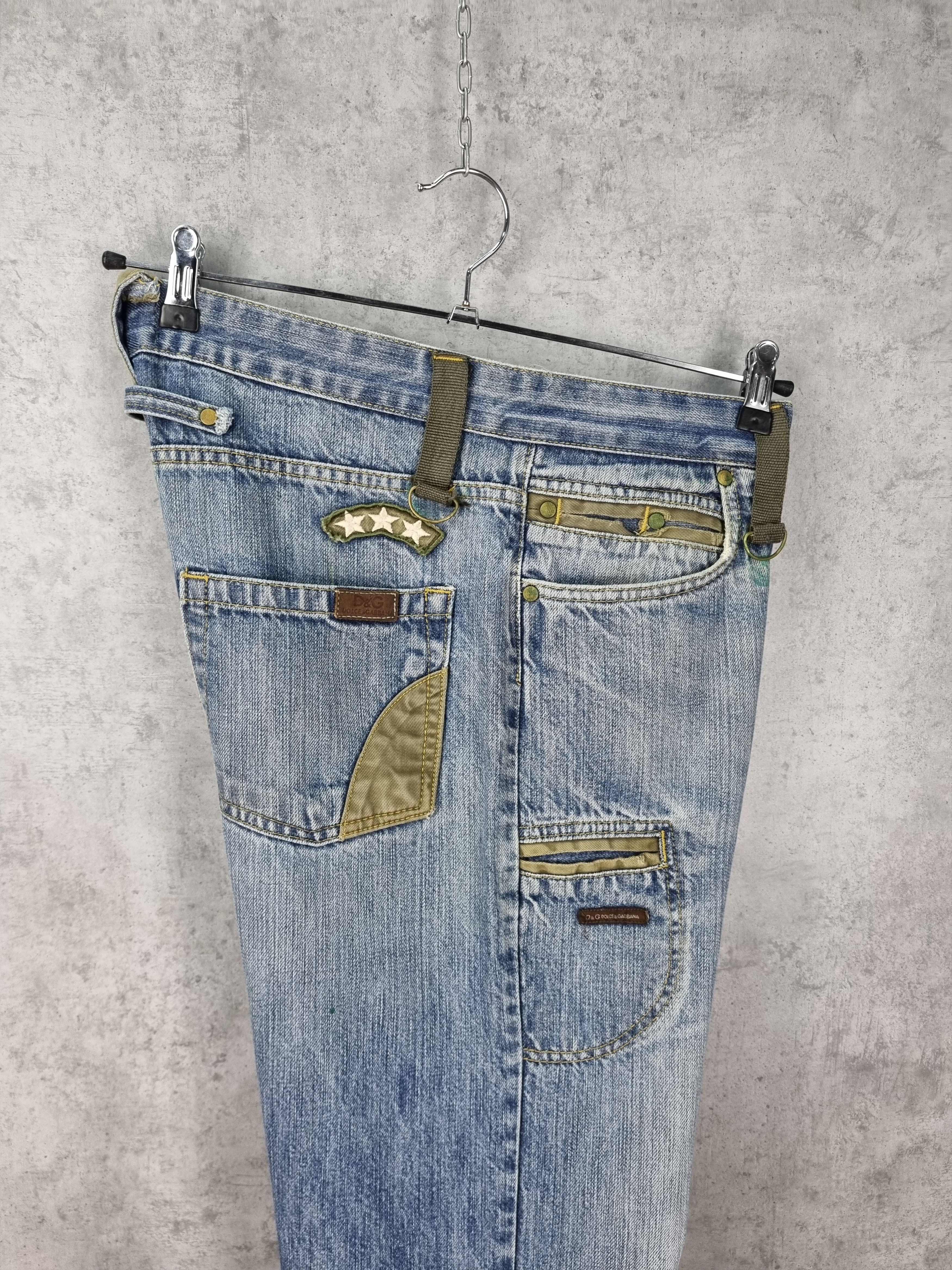 Vintage 90s Dolce & Gabbana Dirty Aesthetic Denim Jeans Size US 32 / EU 48 - 3 Thumbnail