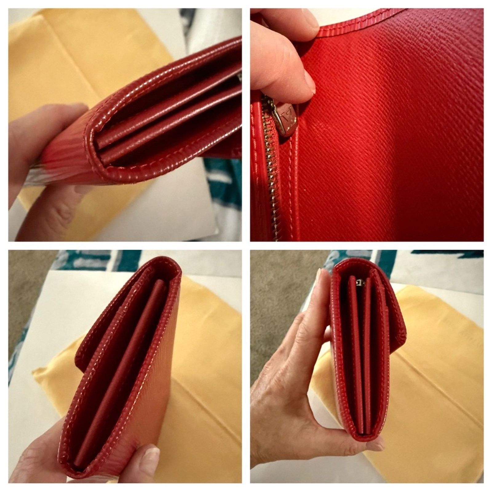 Louis Vuitton Louis Vuitton Epi Red Sarah Textured Leather Wallet Size ONE SIZE - 14 Thumbnail
