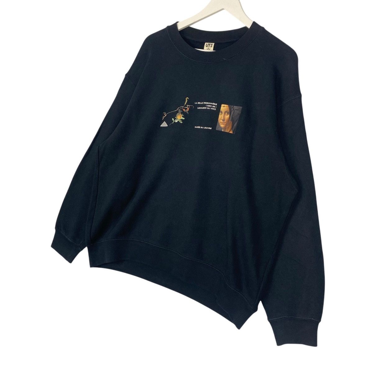 Vintage Vintage Leonardo Da Vinci Uniqlo Sweatshirt Crewneck Black Size US M / EU 48-50 / 2 - 2 Thumbnail