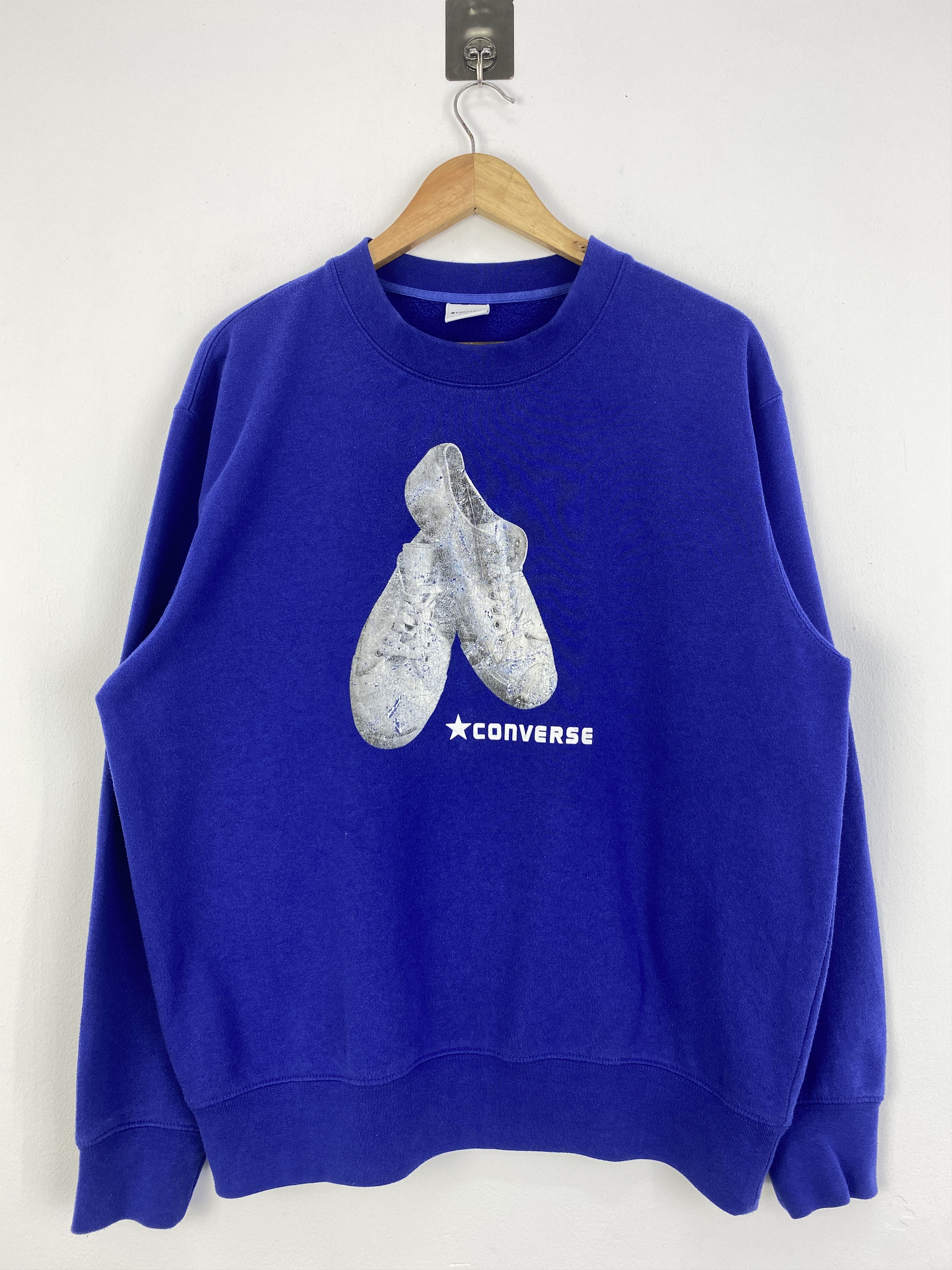Converse × Vintage Vintage Converse Shoe printed Crewneck Sweatshirt SH0008 Size US XL / EU 56 / 4 - 1 Thumbnail