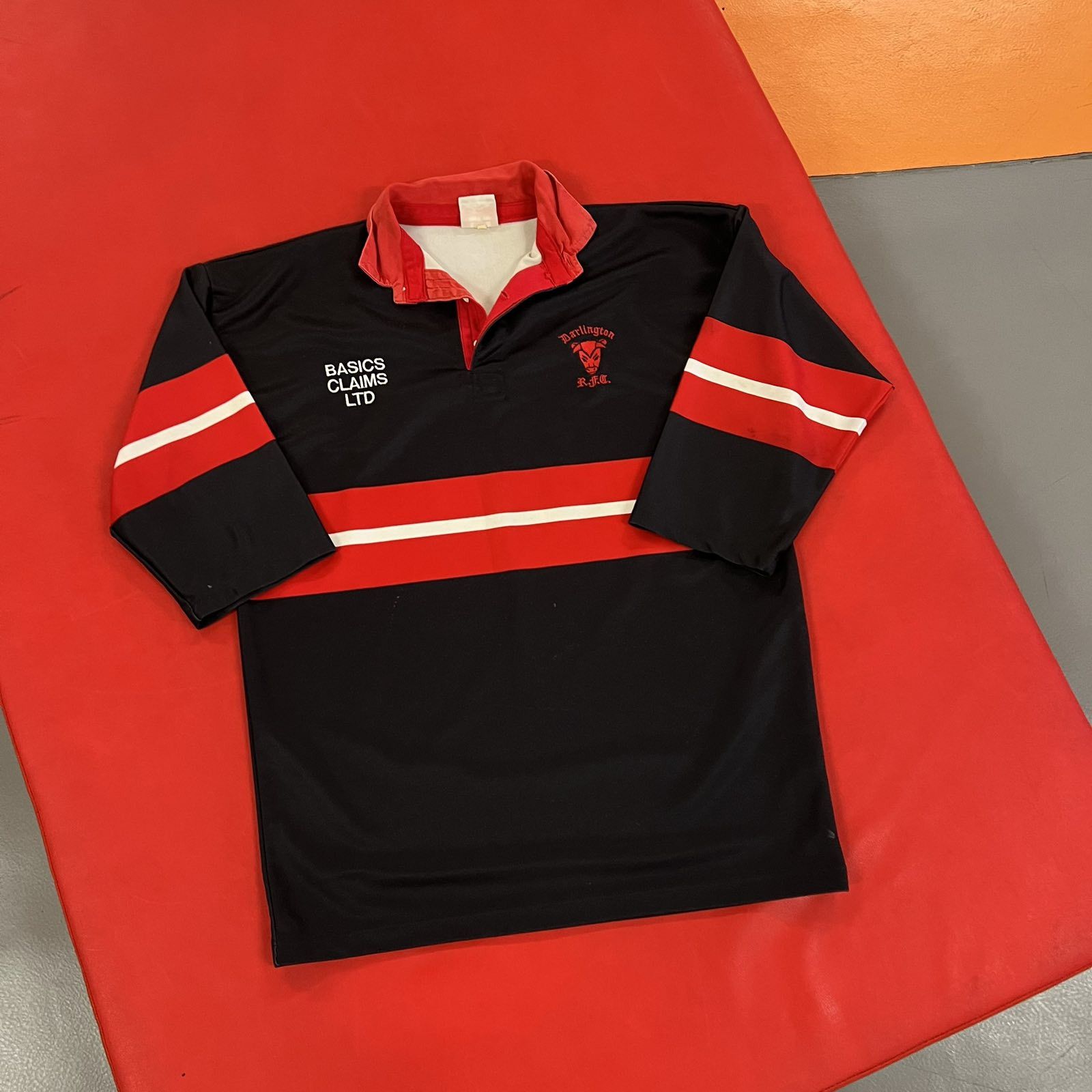 Canterbury of New Zealand × Vintage Vintage Darlington RFC Rugby Jersey 90s Sz XL Size US XL / EU 56 / 4 - 1 Thumbnail