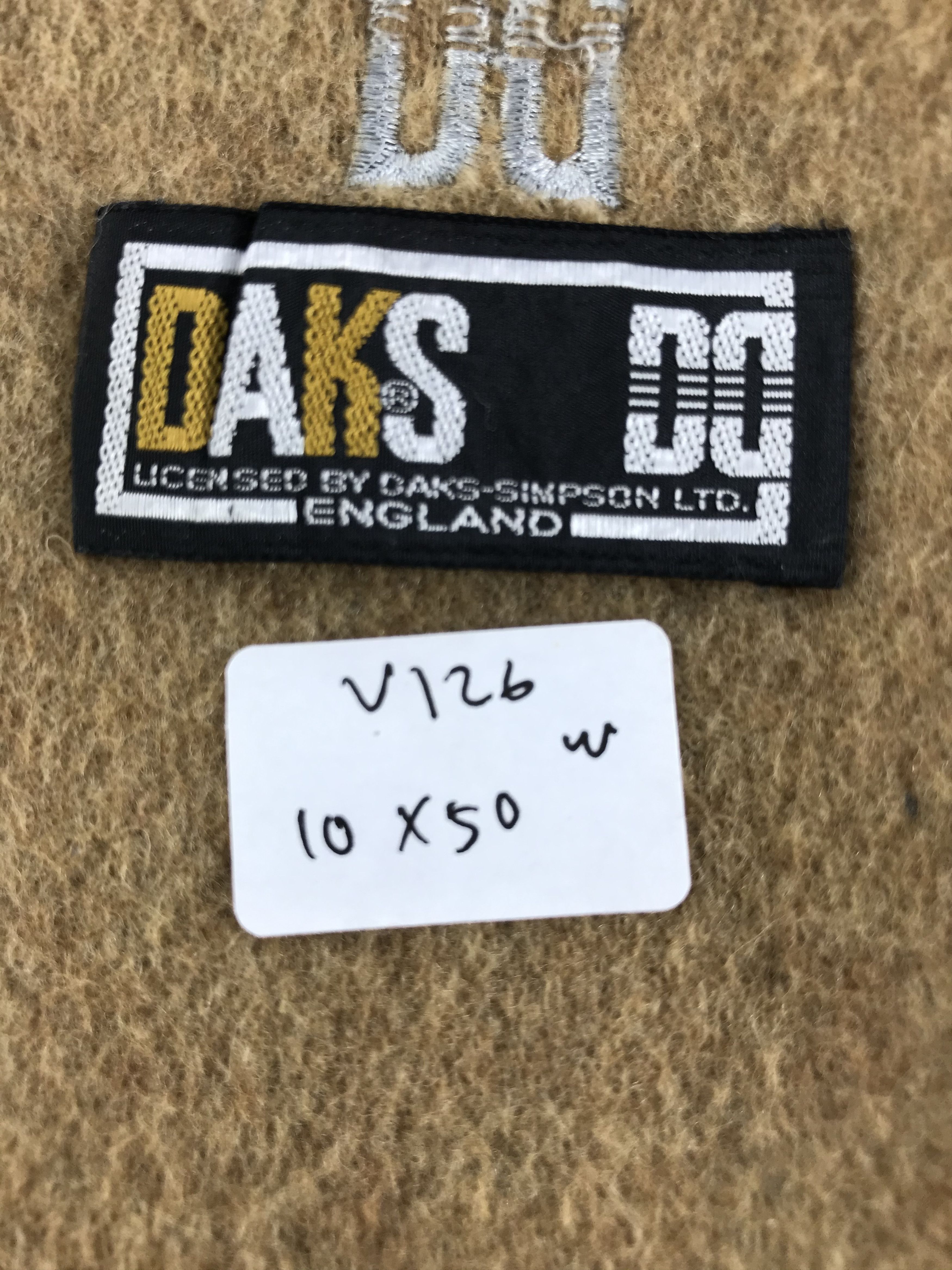 DAKS DAKS London Gingham Wool Scarf Muffler V126 Size ONE SIZE - 5 Thumbnail