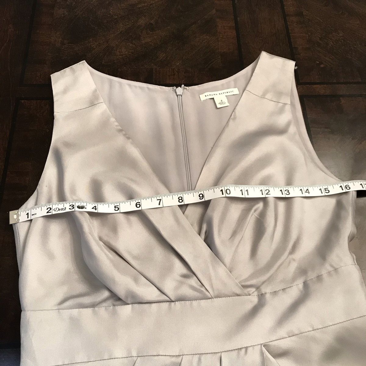 Banana Republic Silver Banana Republic Faux Wrap Dress sz 4 Size S / US 4 / IT 40 - 4 Thumbnail