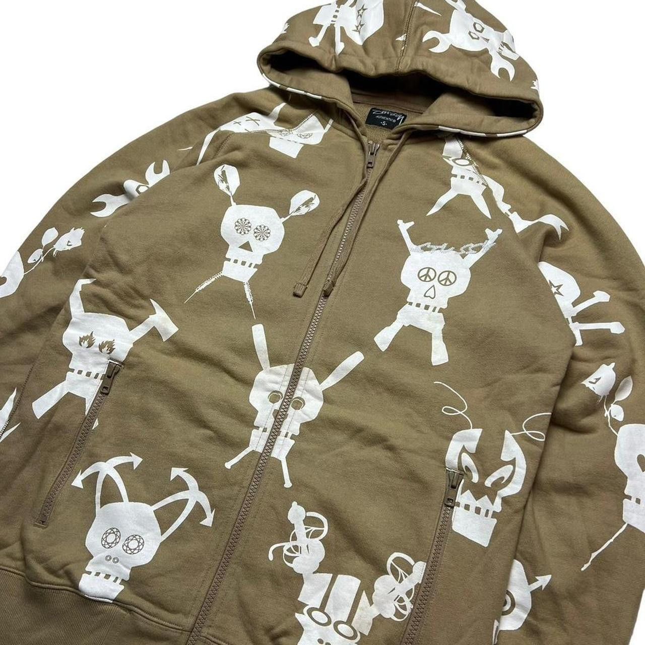 Stussy Vintage Stussy x Futura Skulls Zip Up Hoodie - Small Size US S / EU 44-46 / 1 - 2 Thumbnail