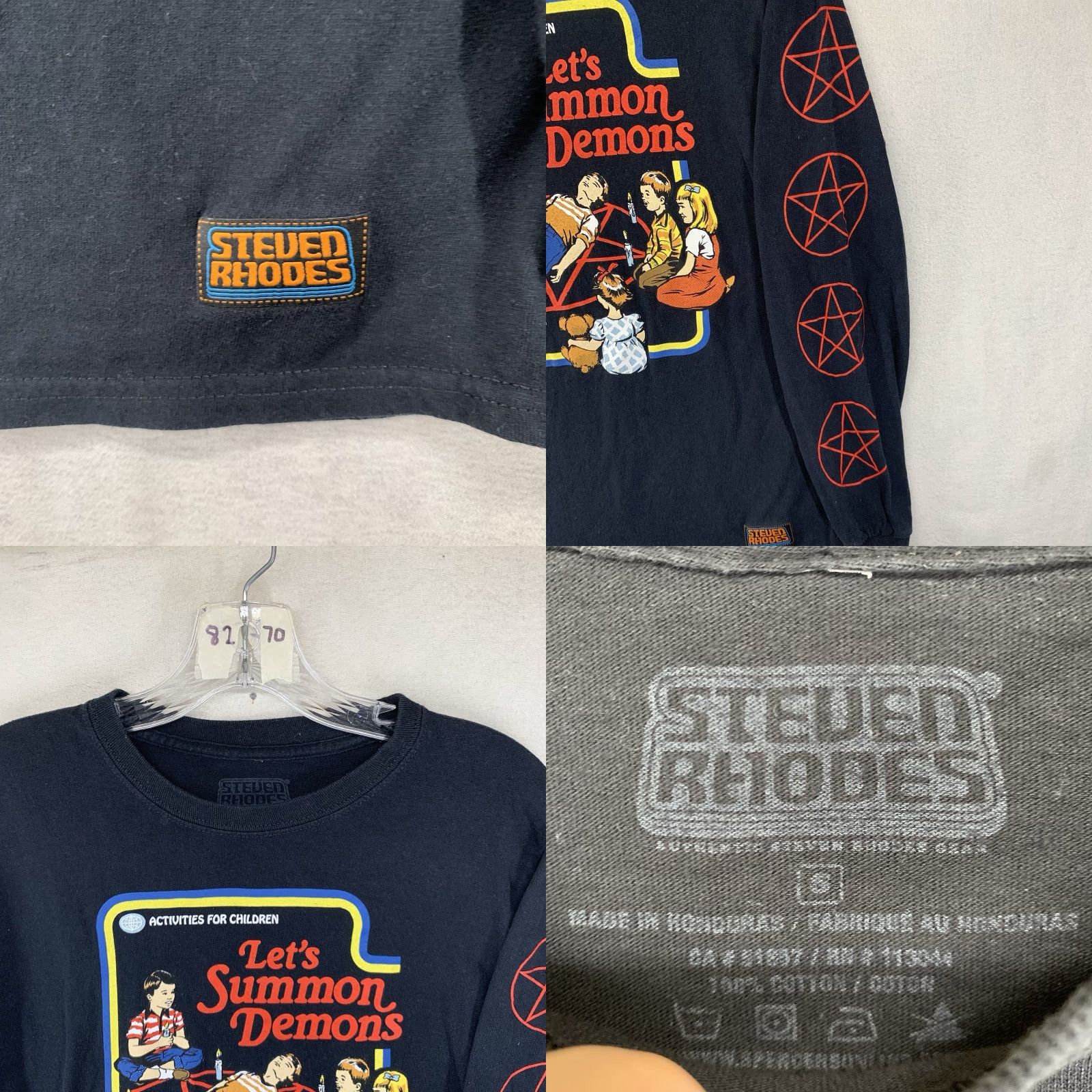 RHODE Steven Rhodes - Let’s Summon Demons- Long Sleeve Shirt Size Small Retro Horror Size S / US 4 / IT 40 - 8 Thumbnail