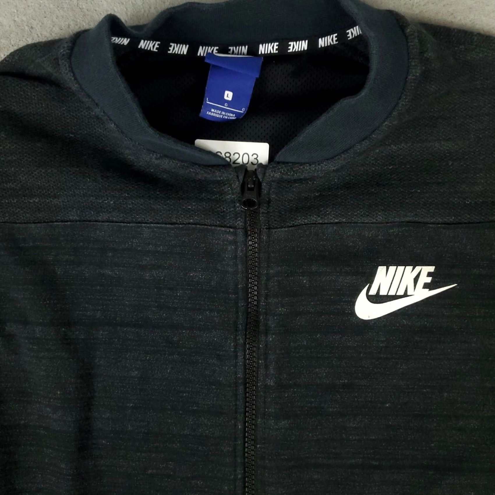 Nike Nike Jacket Mens Large Gray Knit Full Zip Track Sweater * Size US L / EU 52-54 / 3 - 2 Thumbnail