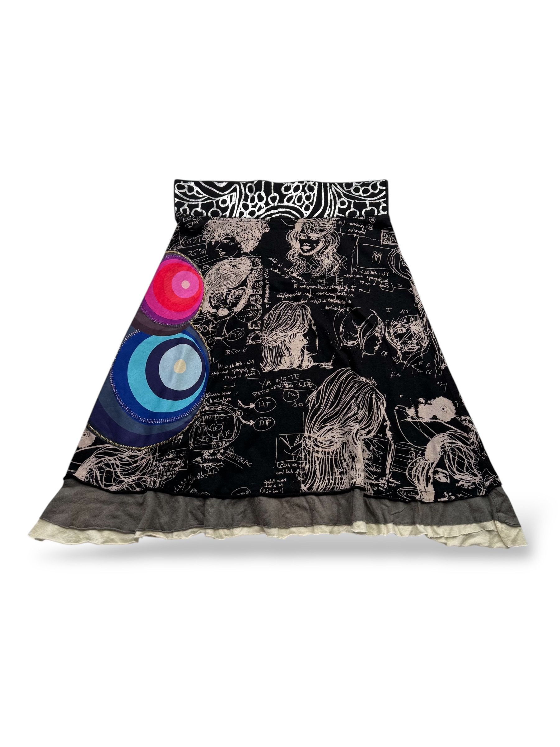 Desigual Desigual Flare Skirt W161 (D10) Size 26" / US 2 / IT 38 - 1 Thumbnail