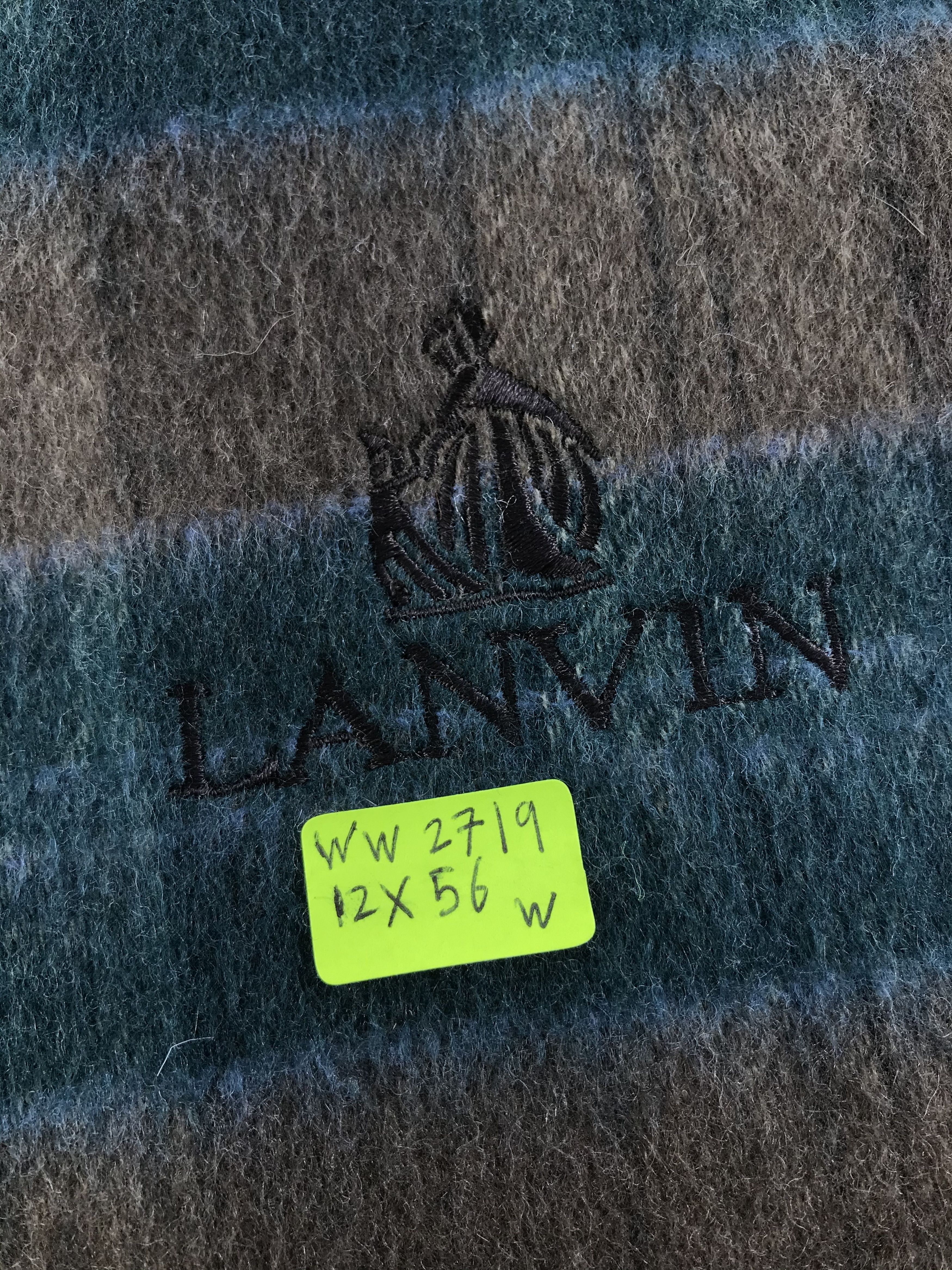 Lanvin × Vintage Lanvin Scarf / Muffler / Neckwear - WW2719 Size ONE SIZE - 7 Thumbnail