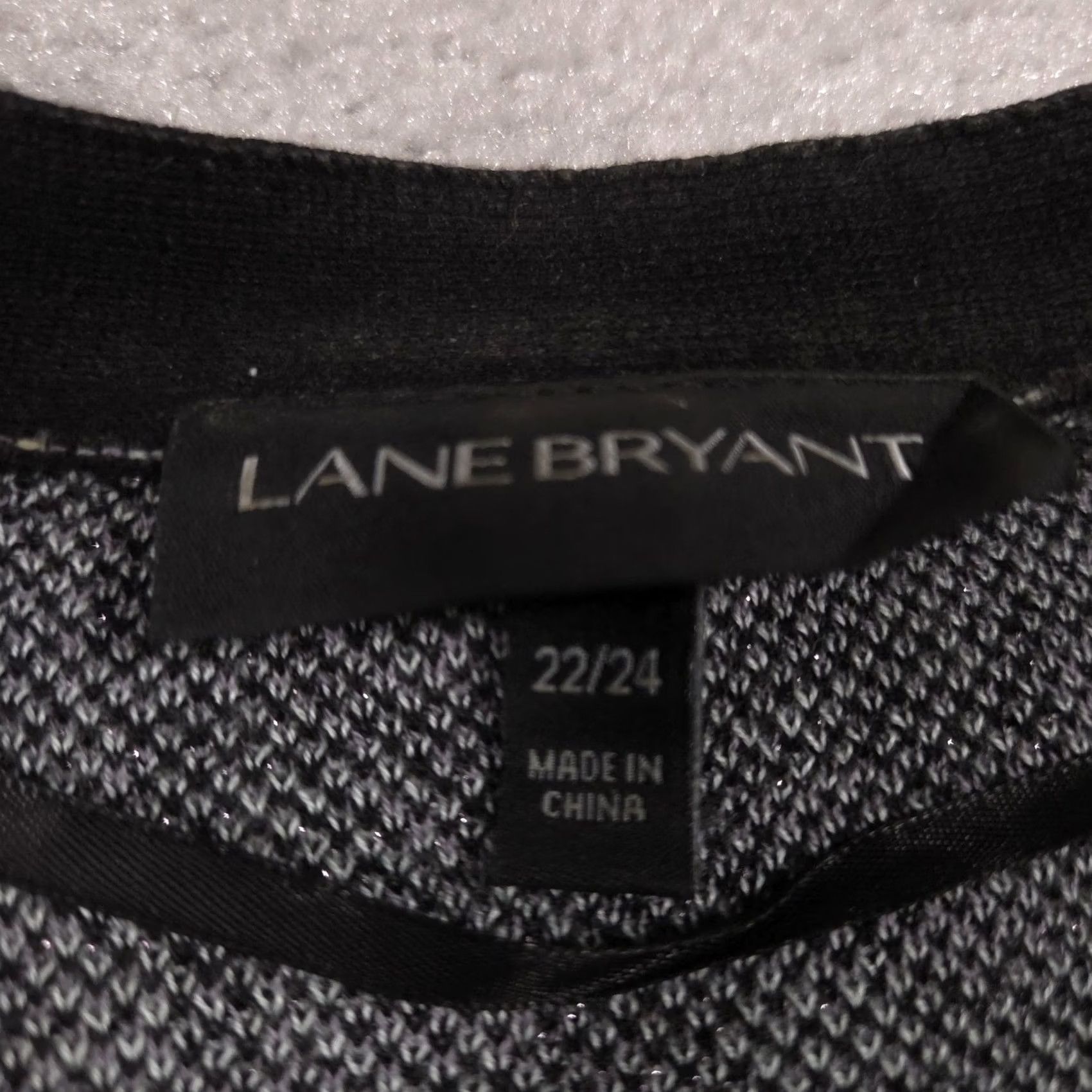Vintage Lane Bryant Sweater Cardigan Womens 22/24 Black Animal Print Open Front Knit Size 3XL / US 20-22 - 5 Thumbnail