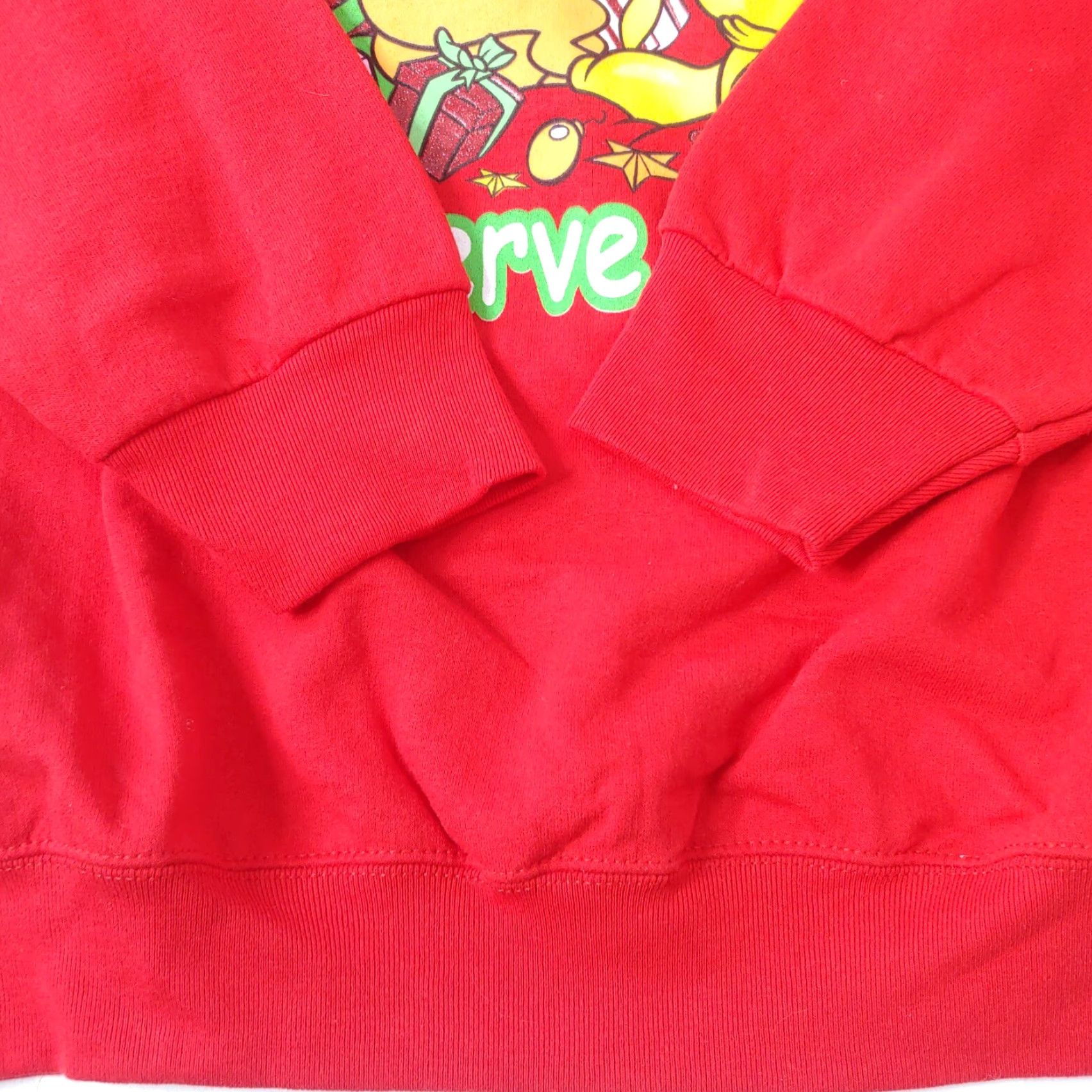 Vintage Looney Tunes Tweety Bird Sweatshirt Women XL Red Chics Deserve It All FLAWED Size XL / US 12-14 / IT 48-50 - 4 Thumbnail
