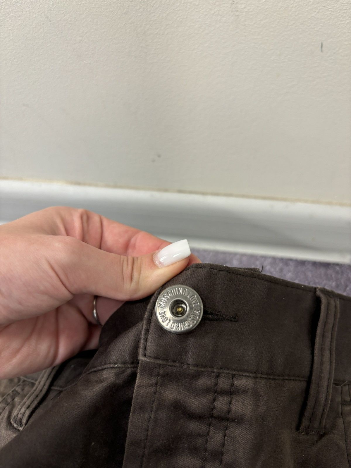 Love Moschino Love Moschino Women’s Straight Fit Brown Luxury Pants Size 34" / US 12 / IT 48 - 9 Thumbnail