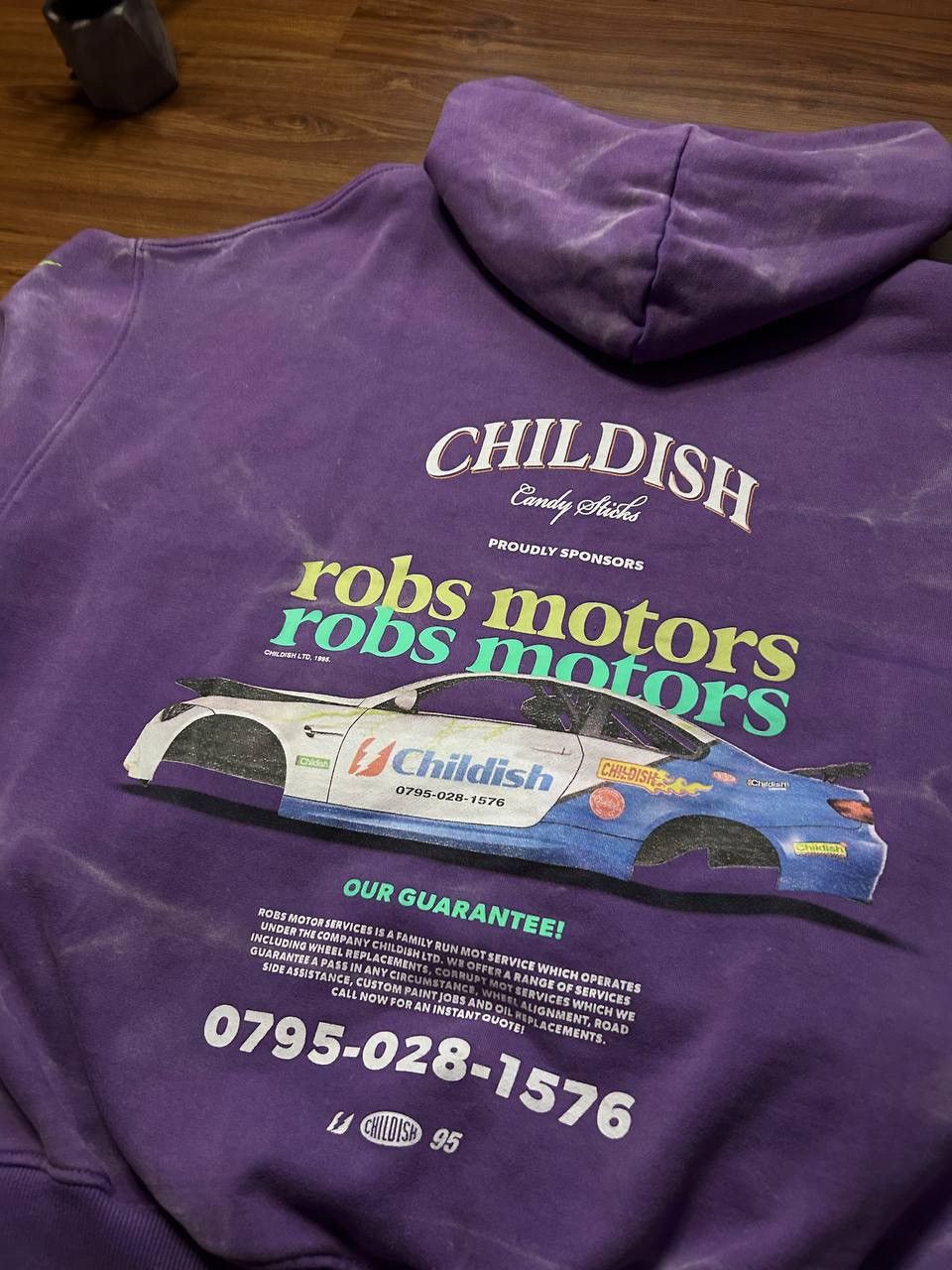 Designer × Vintage Childish Robs Motors Rasing Hoodie Big Logo 90s S Size US S / EU 44-46 / 1 - 5 Thumbnail