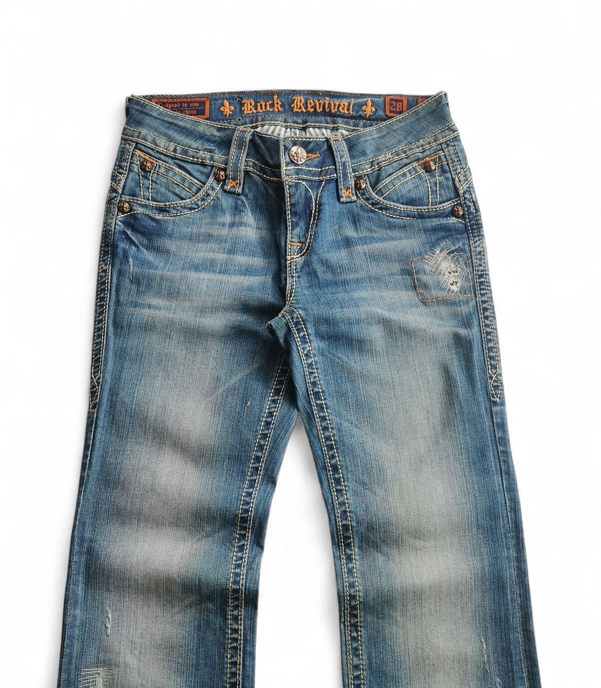Rock Revival Rock Revival Women’s Distressed Bootcut Jeans Medium Wash Size 28" / US 6 / IT 42 - 4 Thumbnail