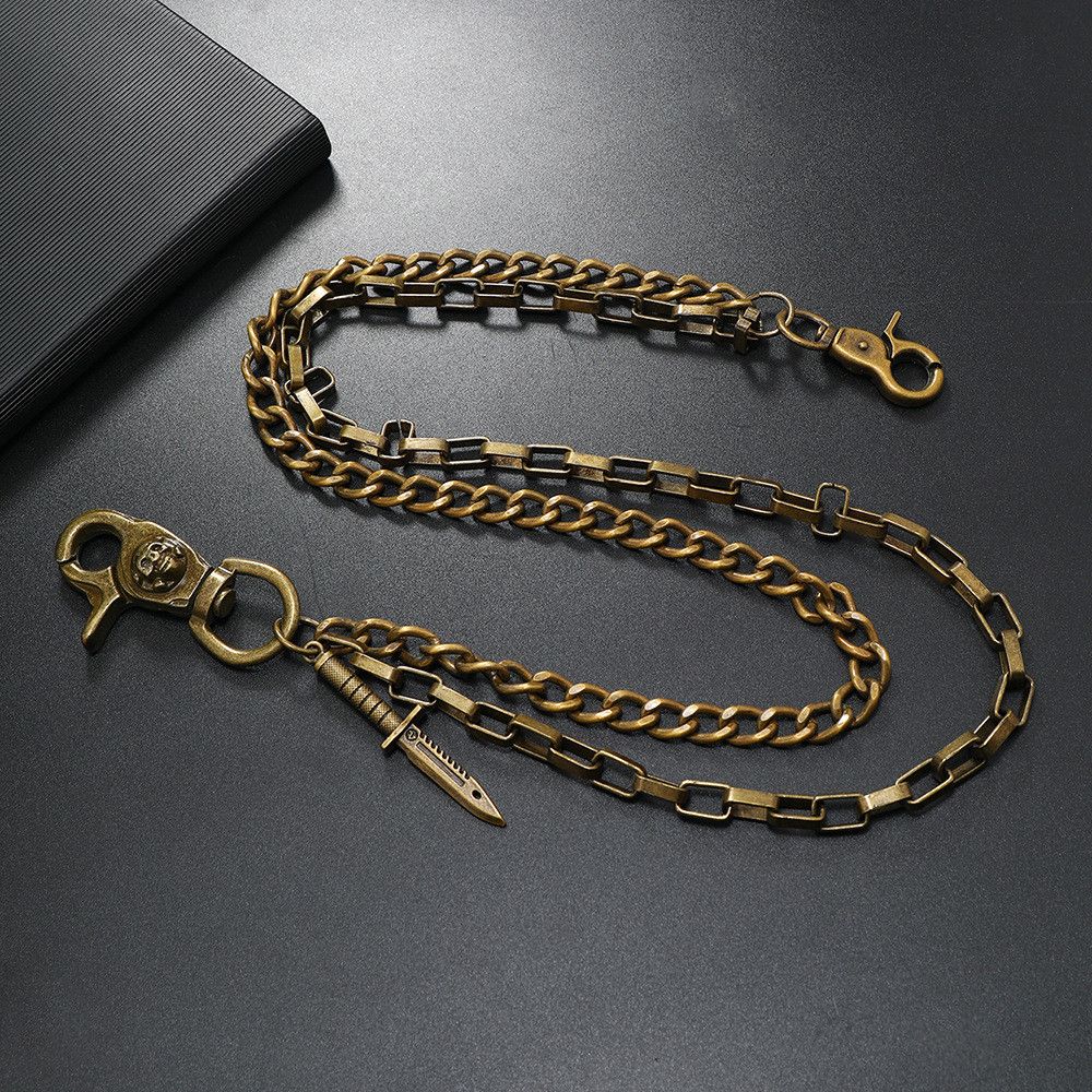 Japanese Brand × Jewelry 2 Layer Golden y2k Wallet Chain Size ONE SIZE - 3 Thumbnail