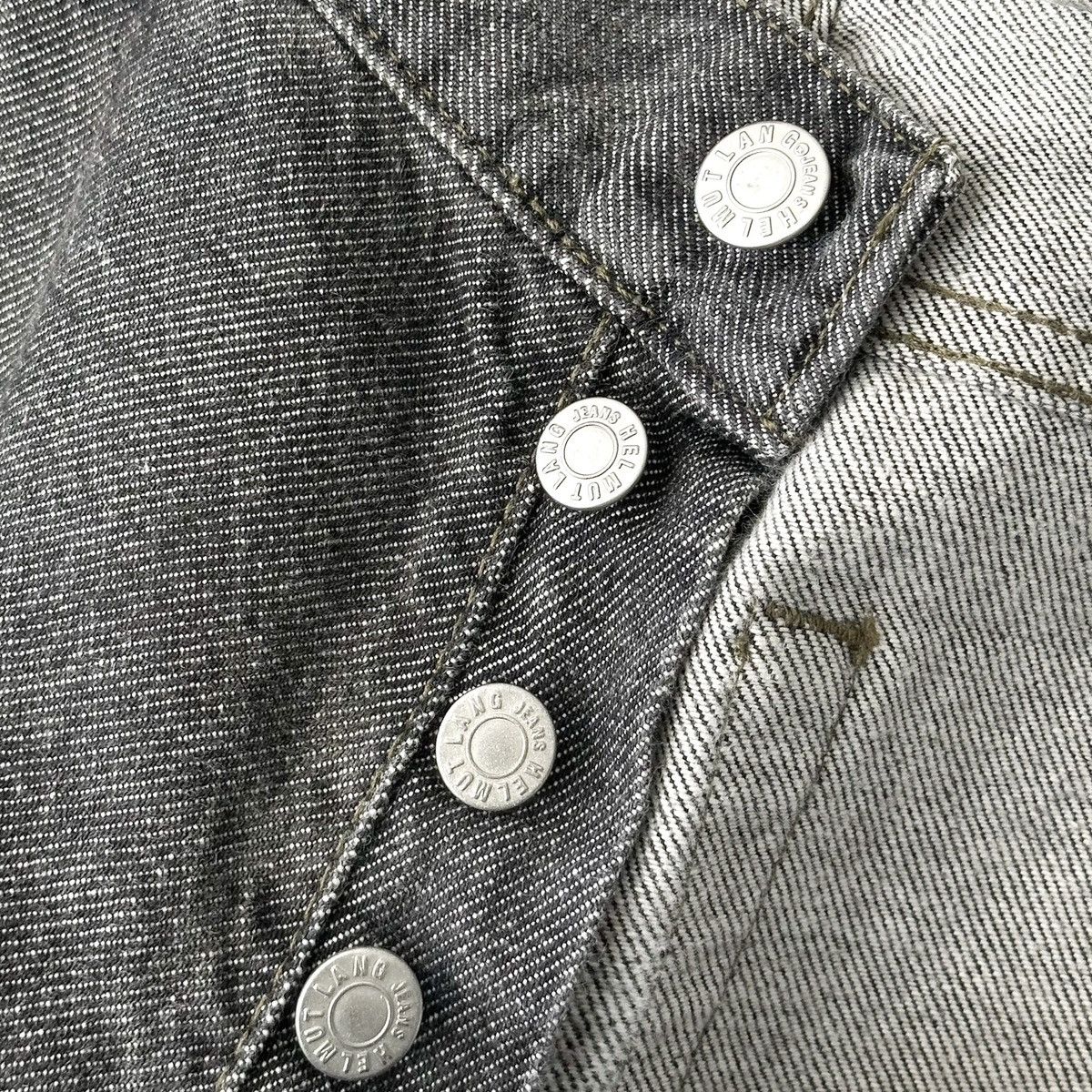 Helmut Lang AW1998 Dark Wash Blowout Denim Size US 33 - 4 Thumbnail