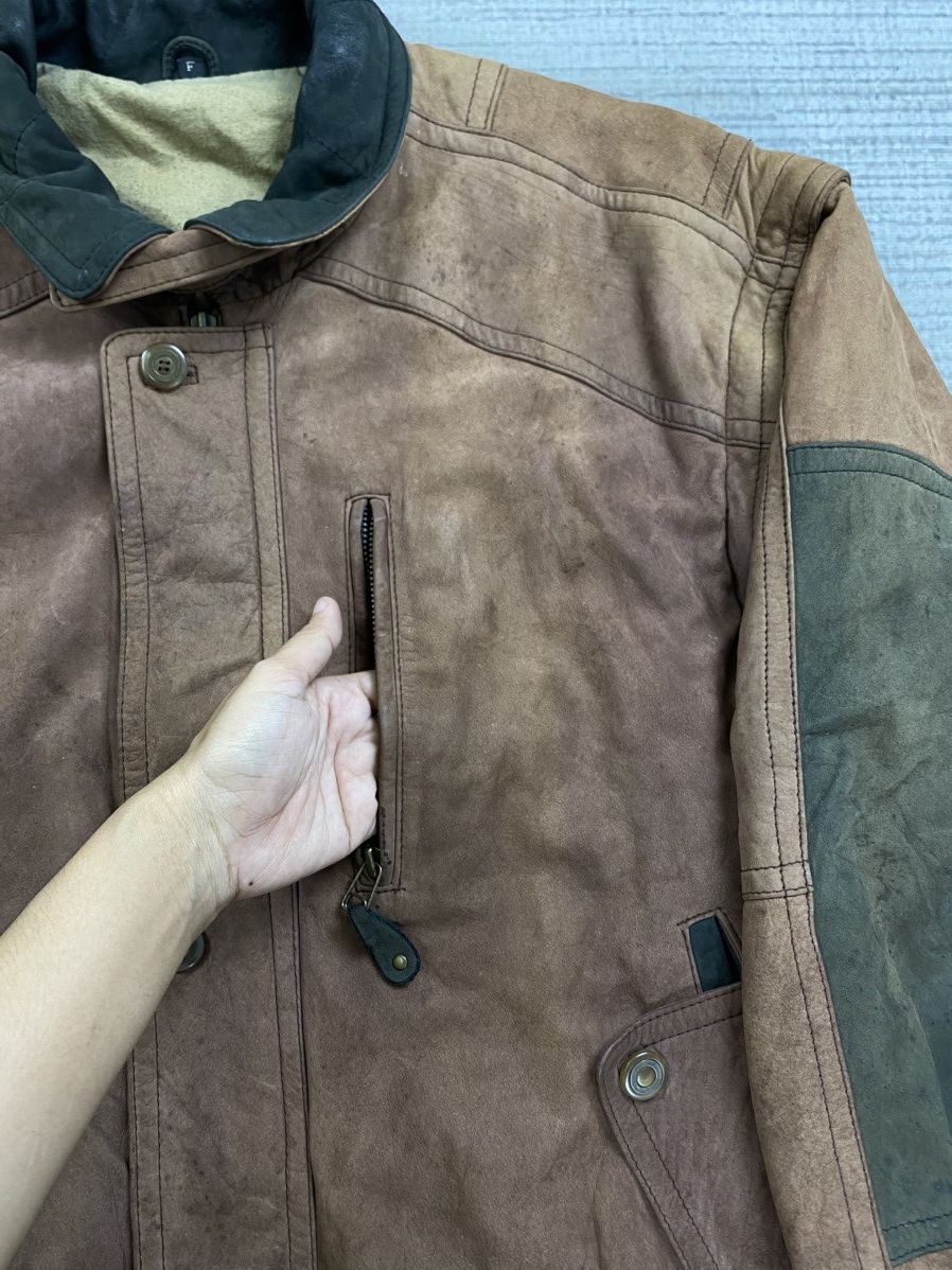 Vintage 🔥80s Santa Barbara Polo & Racquet Club Suede Leather Jacket Size US M / EU 48-50 / 2 - 9 Thumbnail