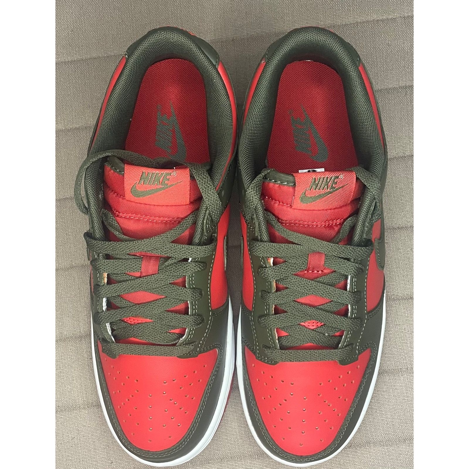 Nike Nike Dunk Low Retro Mystic Red Cargo Khaki - Size 8.5 Men's Size US 8.5 / EU 41-42 - 3 Thumbnail