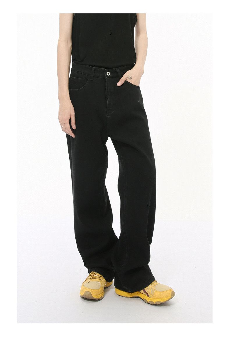 Japanese Brand Men's Japanese retro vibe style straight leg wide-leg jeans Size US 32 / EU 48 - 2 Thumbnail
