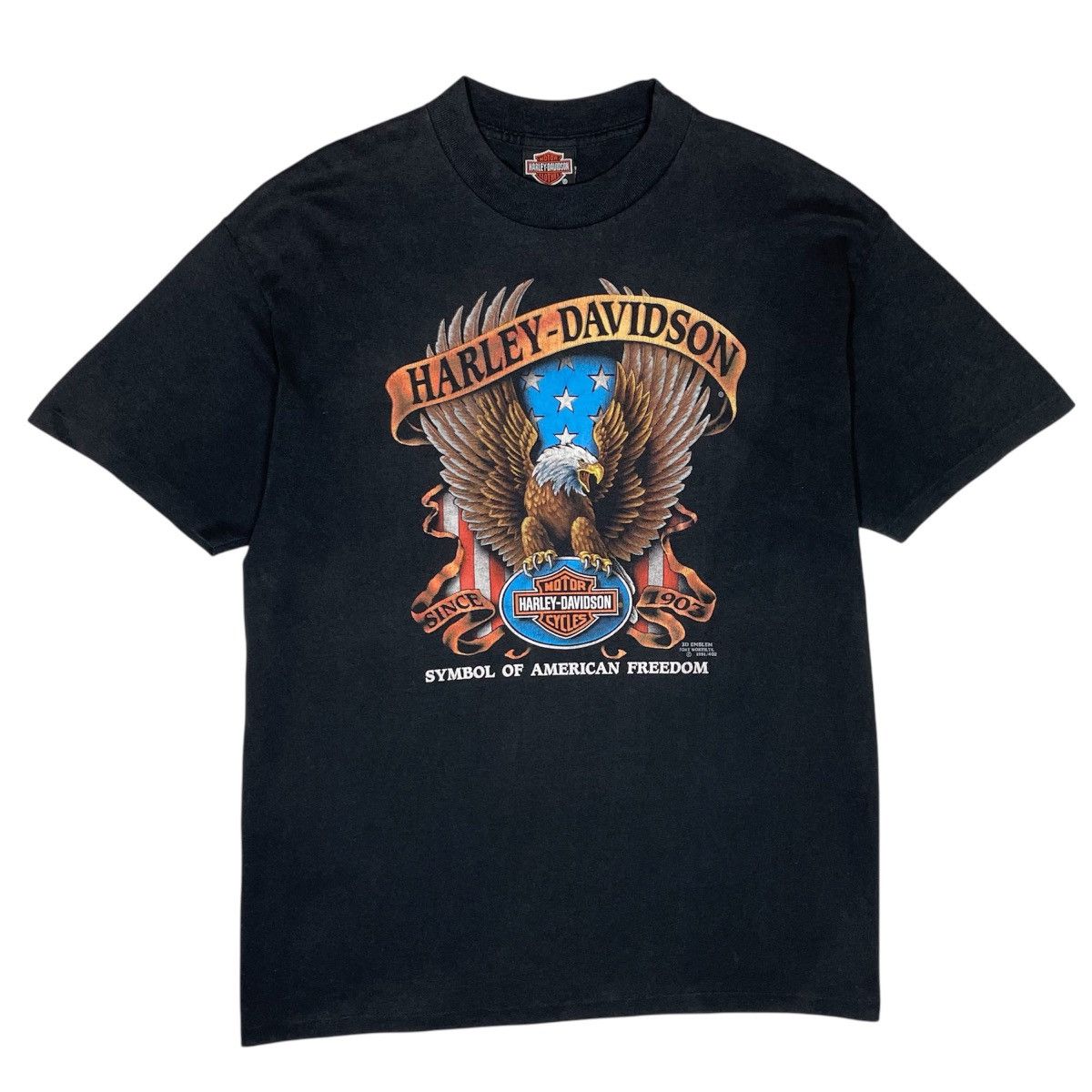 Harley Davidson 1990s Harley-Davidson Biker Tee - Large Size US L / EU 52-54 / 3 - 1 Thumbnail
