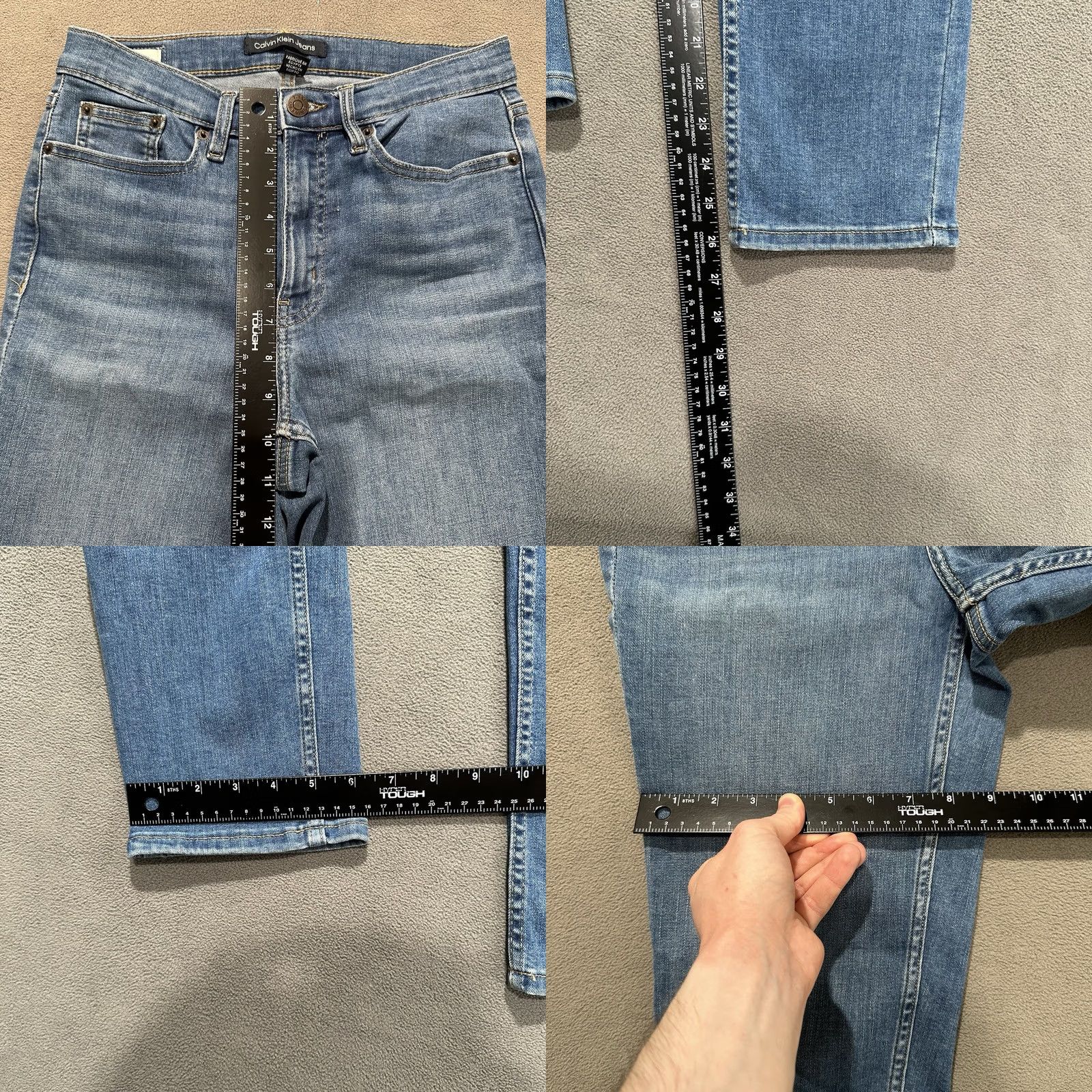 Calvin Klein Calvin Klein Jeans Womens 26 Blue High Rise Slim Denim Repreve EUC Size 26" / US 2 / IT 38 - 8 Thumbnail
