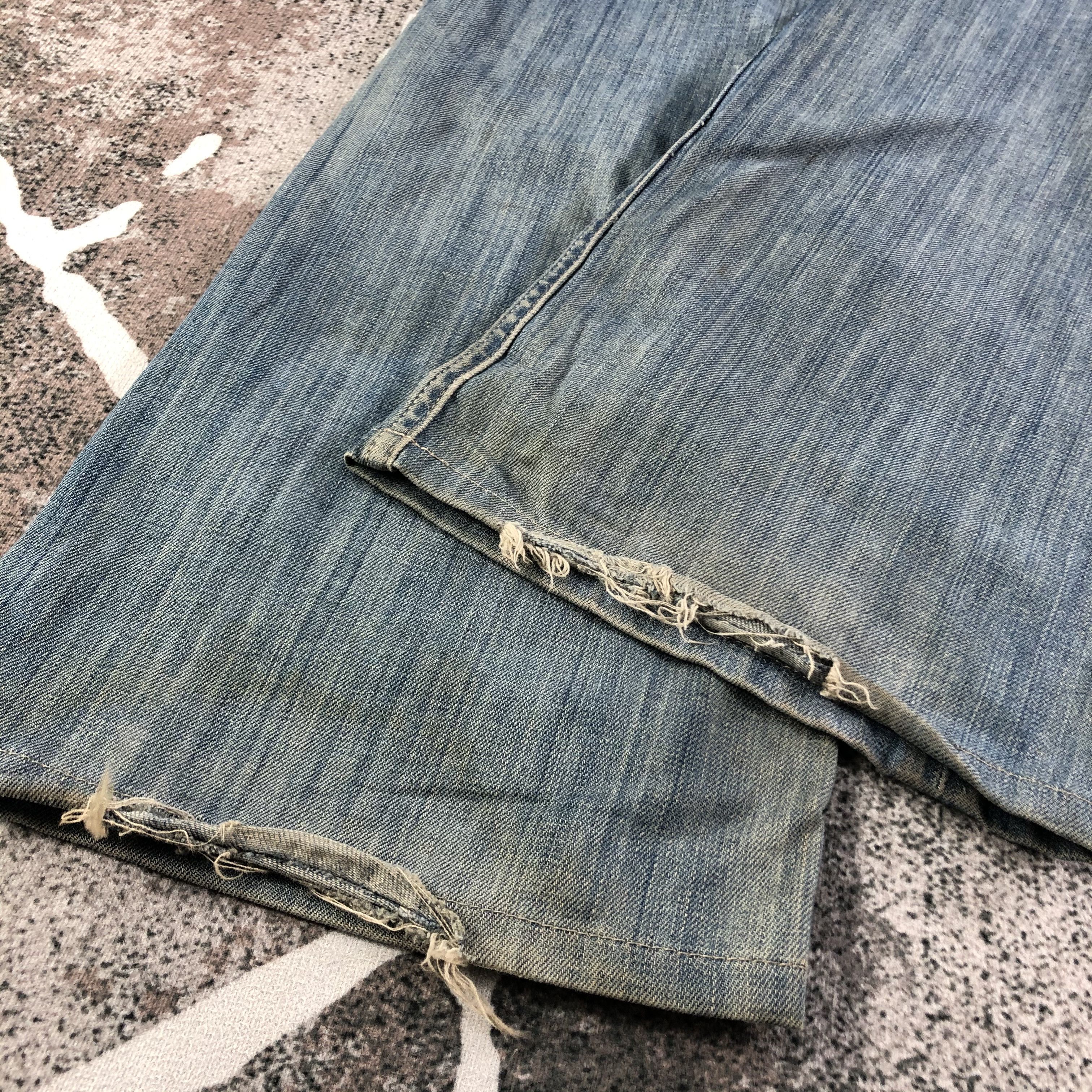 Taverniti Rod 19 Taverniti Jeans Faded Blue Denim KJ1908 Size US 33 - 7 Thumbnail