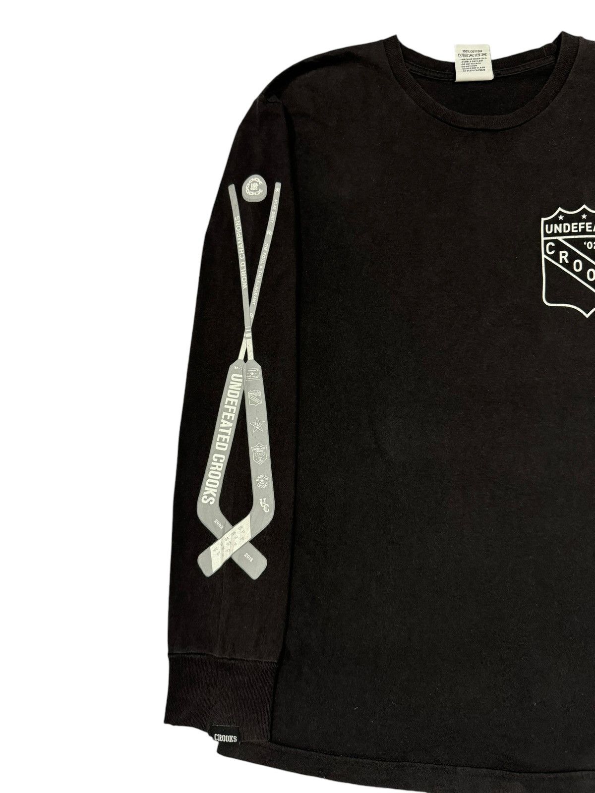 Crooks & Castles × Undefeated Undefeated X Crooks & Castle World Champions Hockey Ice Tee Size US M / EU 48-50 / 2 - 7 Thumbnail