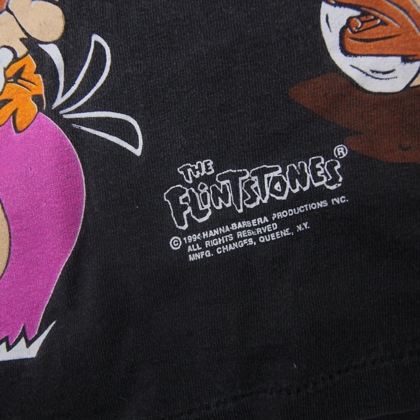 Vintage Vintage 1994 Flint Stones Cartoon Allover Graphic T Shirt Size US XL / EU 56 / 4 - 5 Thumbnail