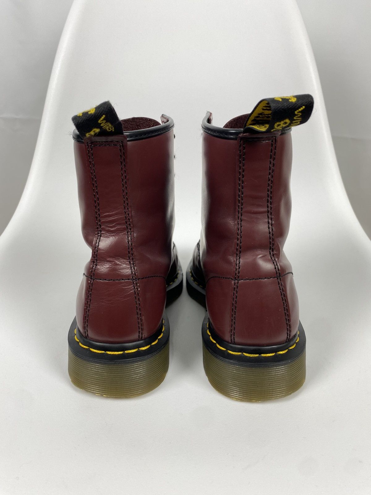 Dr. Martens × Vintage Dr Martens Vintage 1460 Bordeaux Leather Boots size 39 Size US 9 / IT 39 - 4 Thumbnail