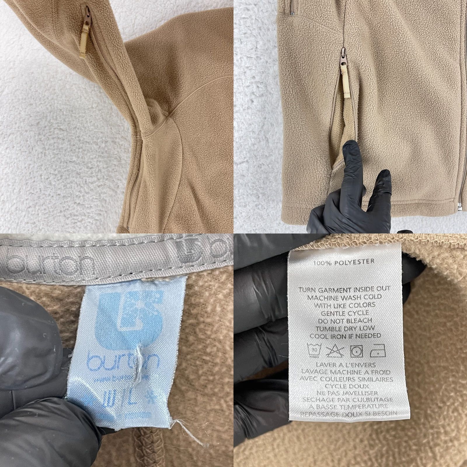 Burton Burton Brown Fleece Full Zip Sweater Womens Large Wool? No — Polyester Full Zip Mock Neck Long Sleeve Brown Burton Size L / US 10 / IT 46 - 8 Thumbnail